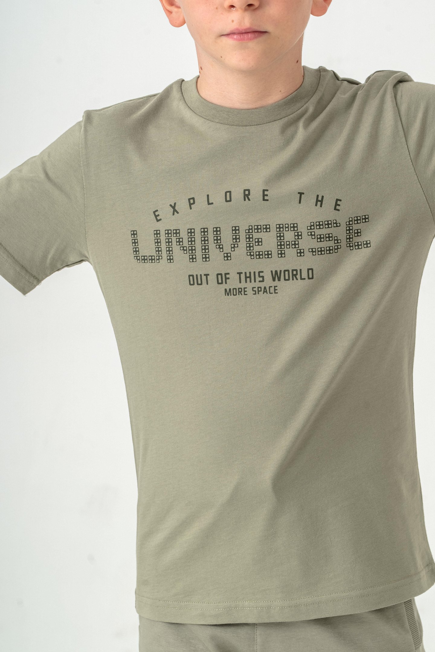 Explore The Universe Out Of This World More Space Baskılı Erkek Çocuk Şort - Tişört Takımı