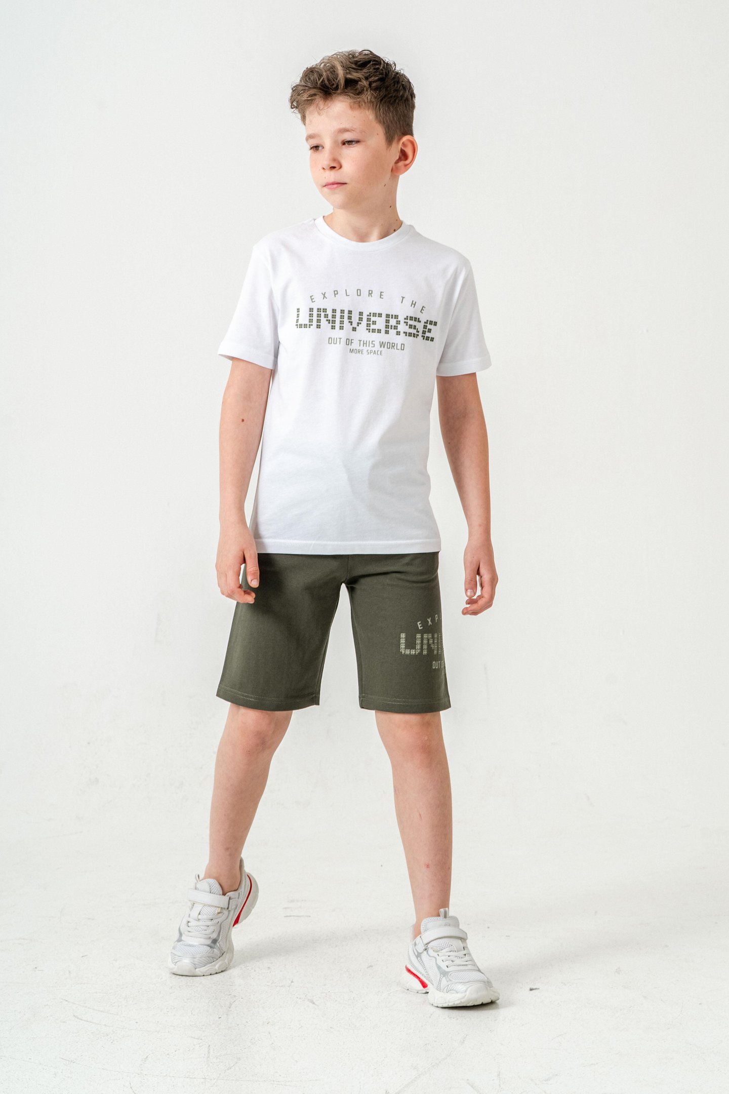 Explore The Universe Out Of This World More Space Baskılı Erkek Çocuk Şort - Tişört Takımı