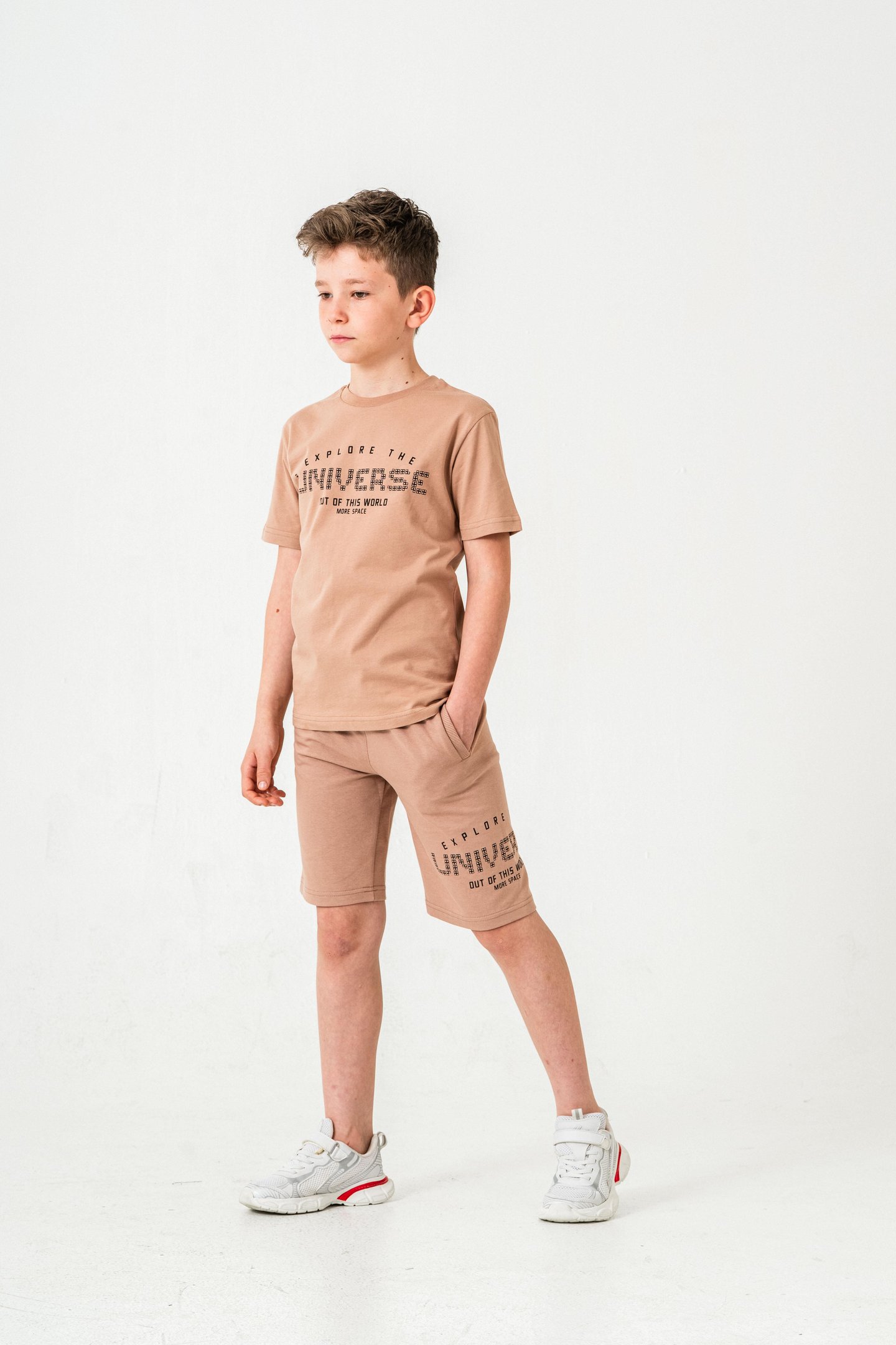 Explore The Universe Out Of This World More Space Baskılı Erkek Çocuk Şort - Tişört Takımı