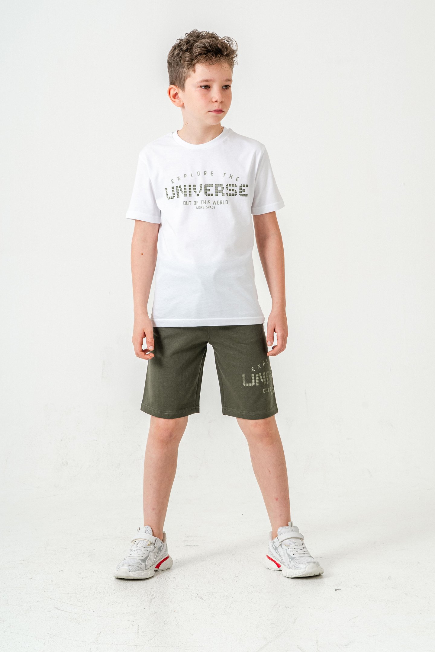 Explore The Universe Out Of This World More Space Baskılı Erkek Çocuk Şort - Tişört Takımı