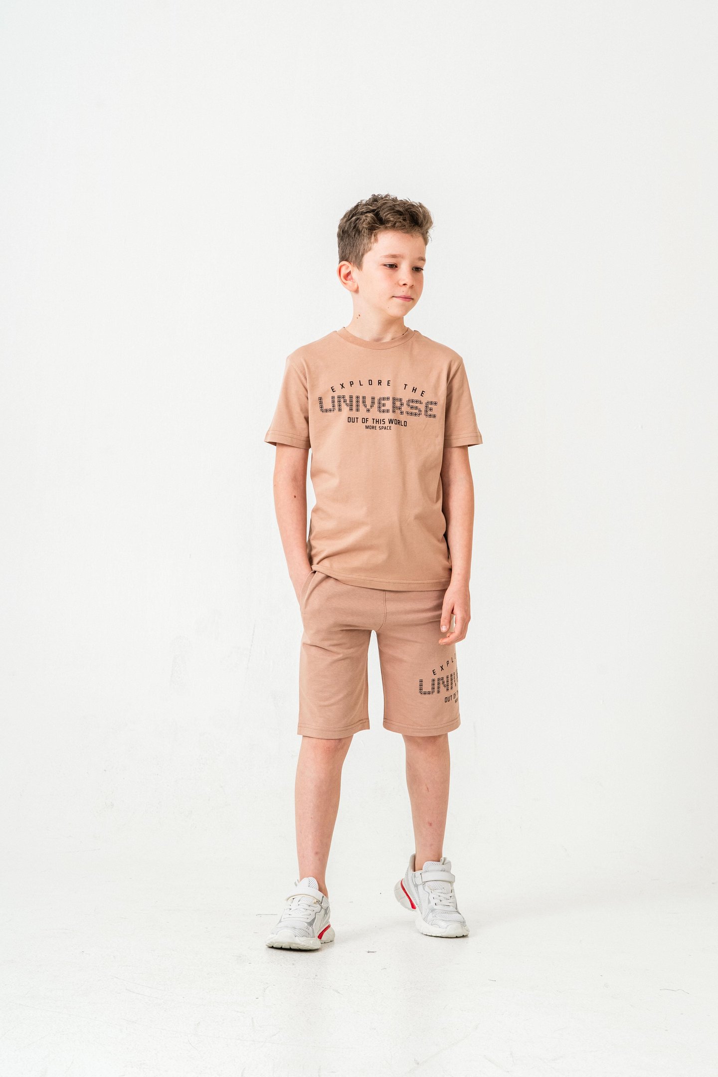 Explore The Universe Out Of This World More Space Baskılı Erkek Çocuk Şort - Tişört Takımı
