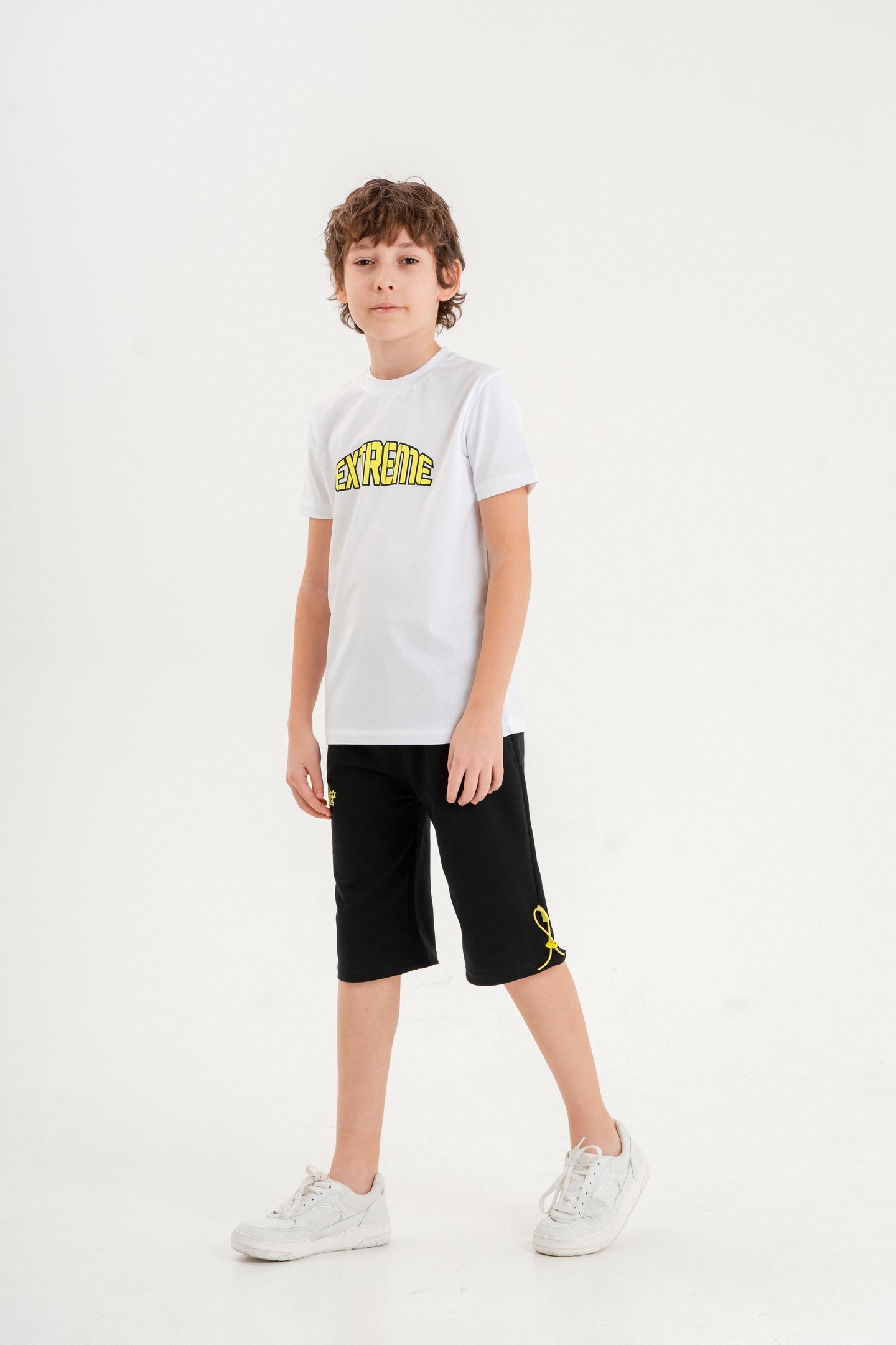 Extreme Baskılı Erkek Çocuk Tişört Şort Takımı