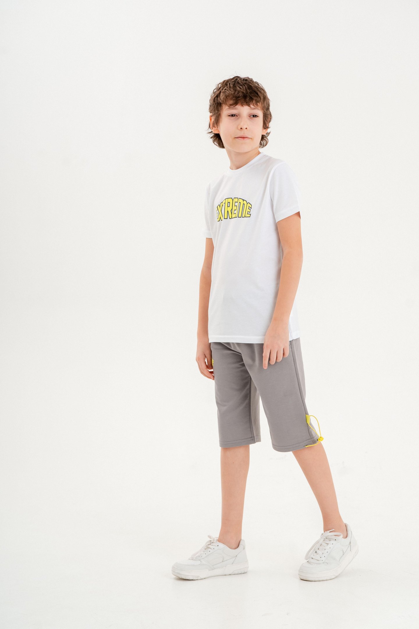 Extreme Baskılı Erkek Çocuk Tişört Şort Takımı