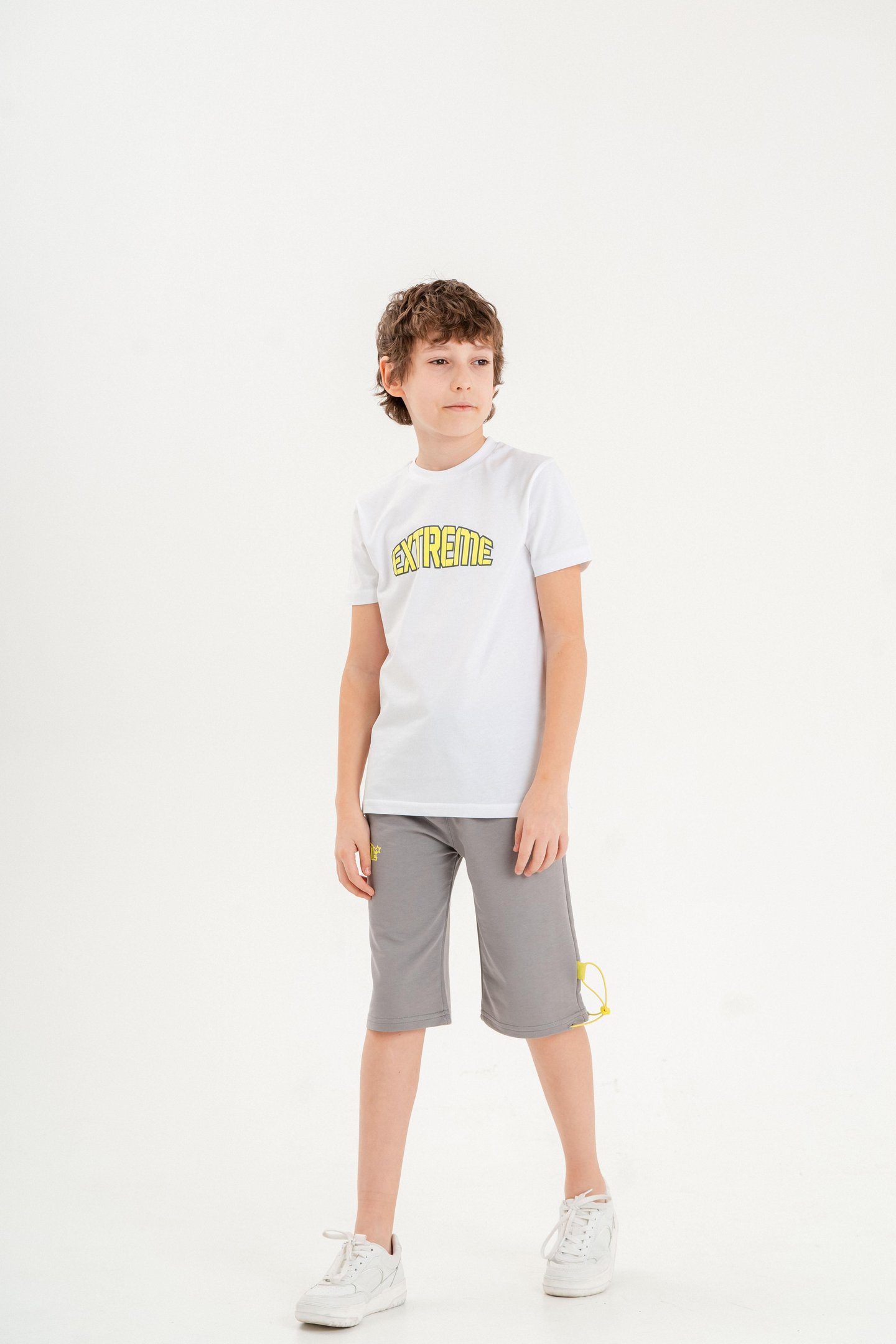 Extreme Baskılı Erkek Çocuk Tişört Şort Takımı