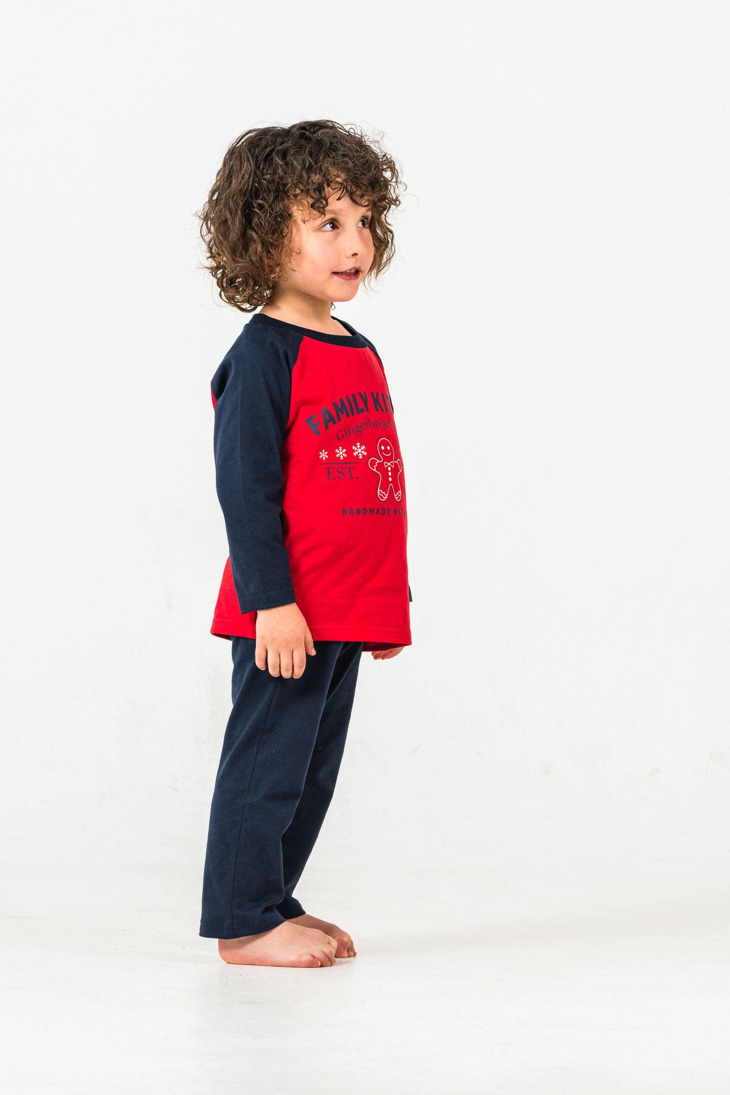 Family Kitchen Baskılı  Erkek Çocuk Pijama Takım