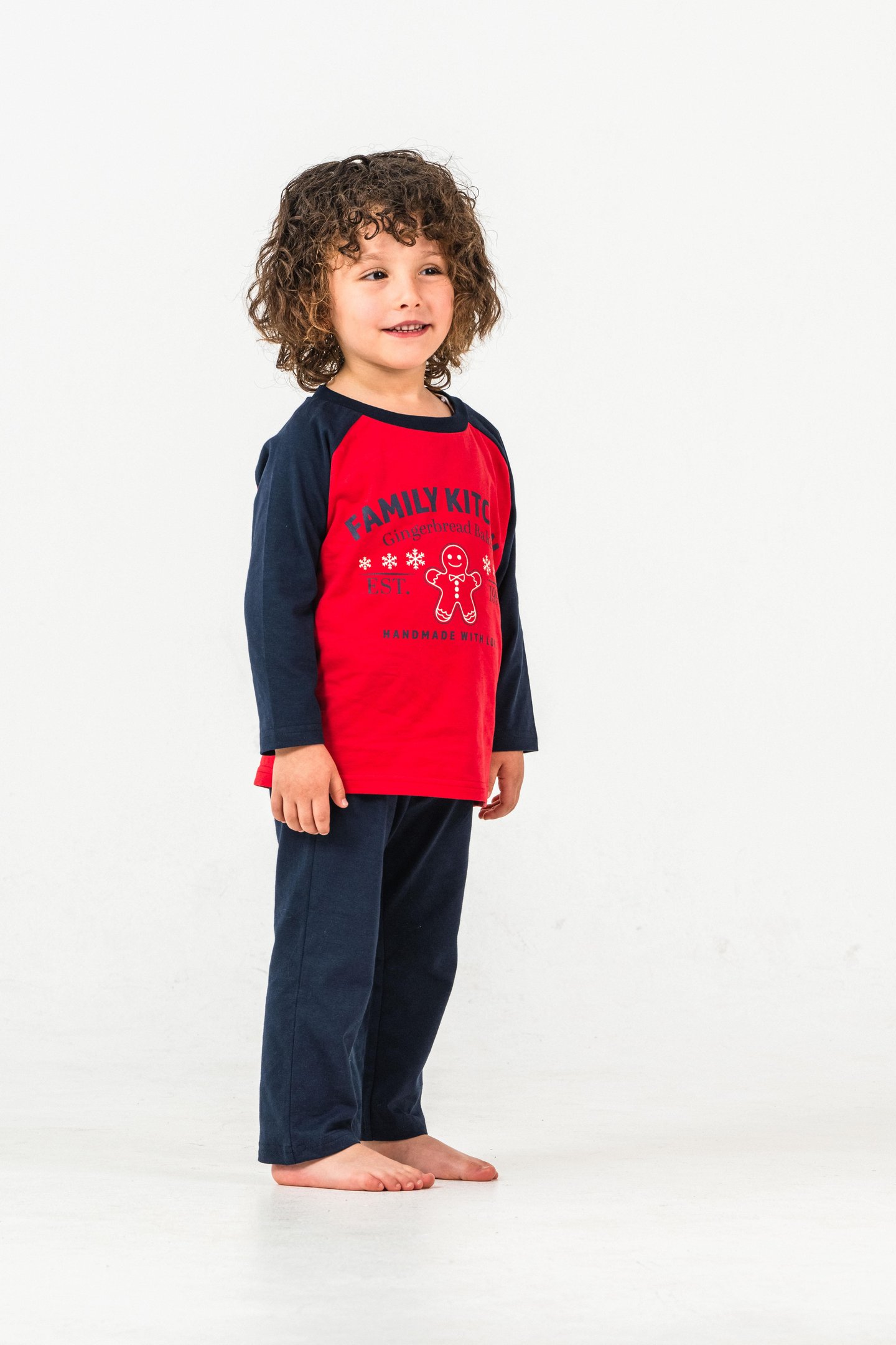 Family Kitchen Baskılı  Erkek Çocuk Pijama Takım