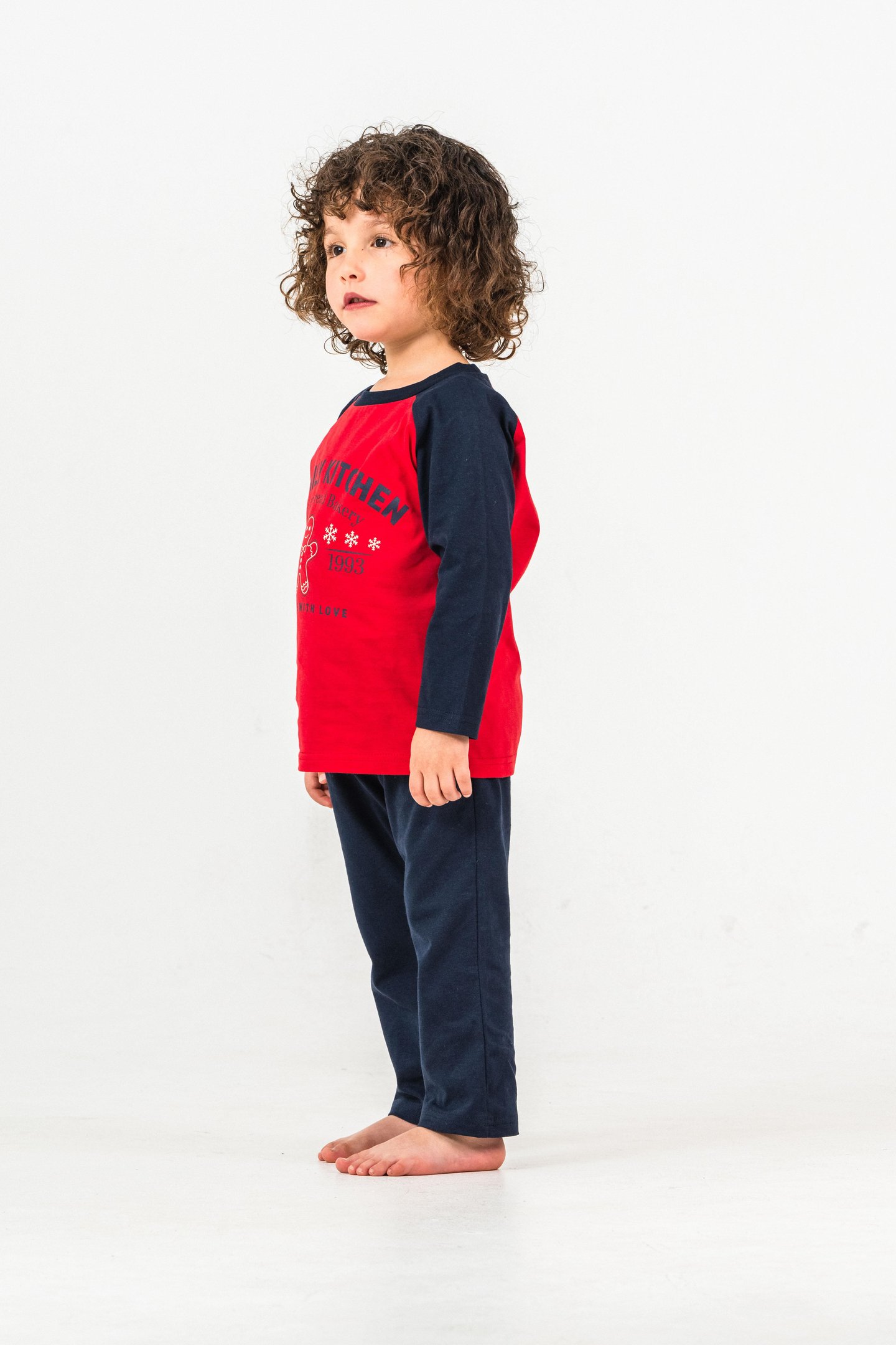 Family Kitchen Baskılı  Erkek Çocuk Pijama Takım