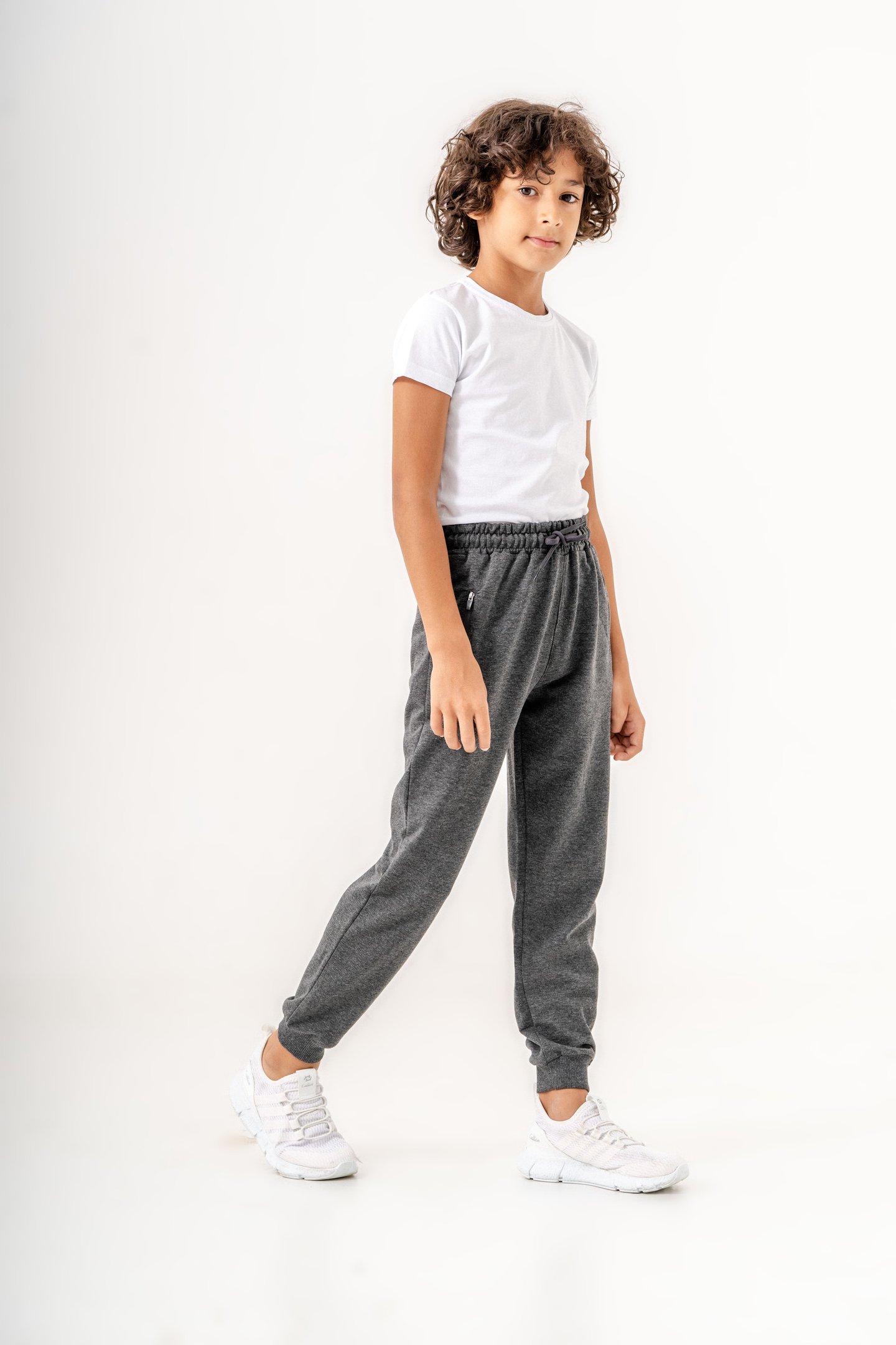 Fermuarlı Cep Basic Erkek Çocuk Eşofman Altı