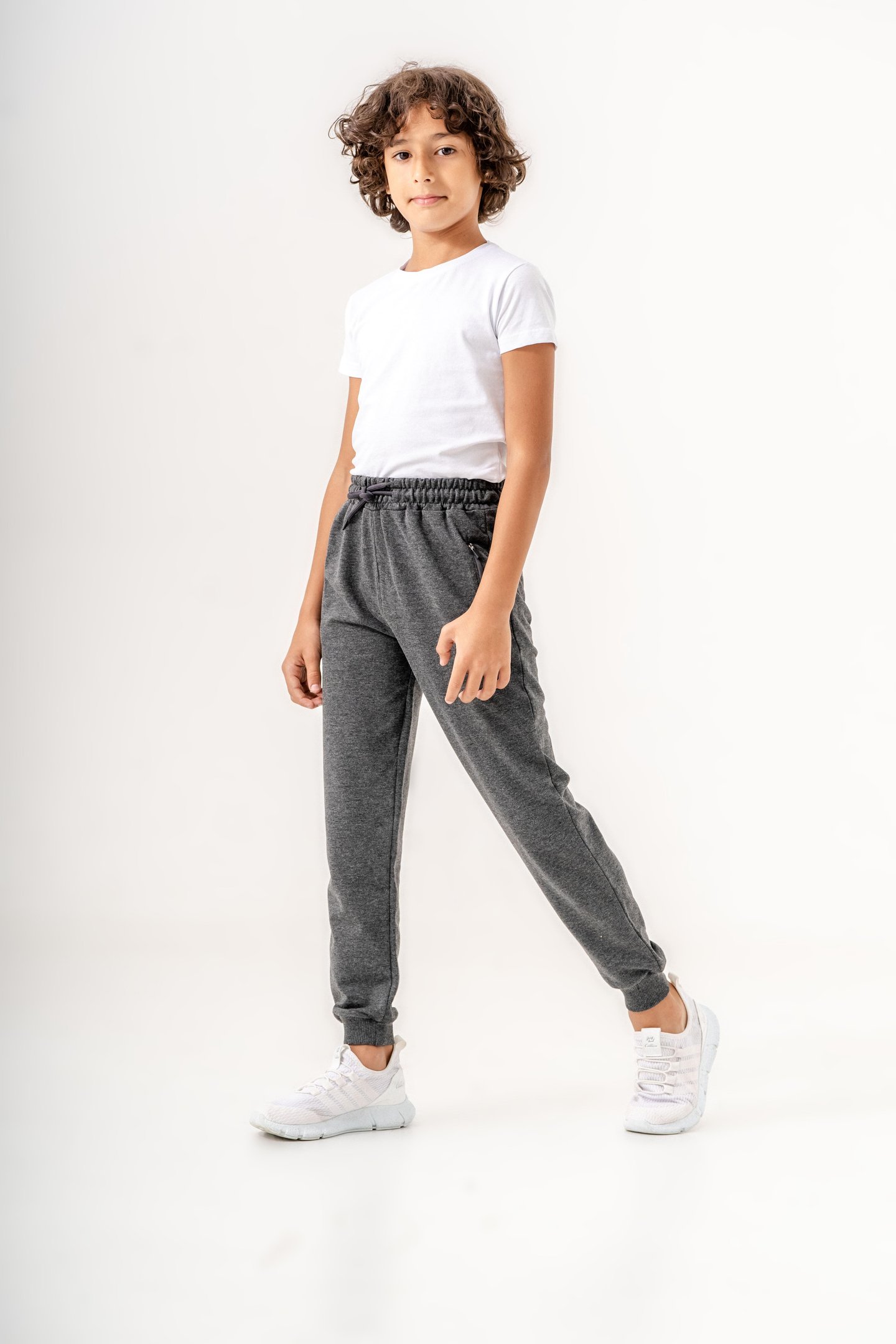 Fermuarlı Cep Basic Erkek Çocuk Eşofman Altı