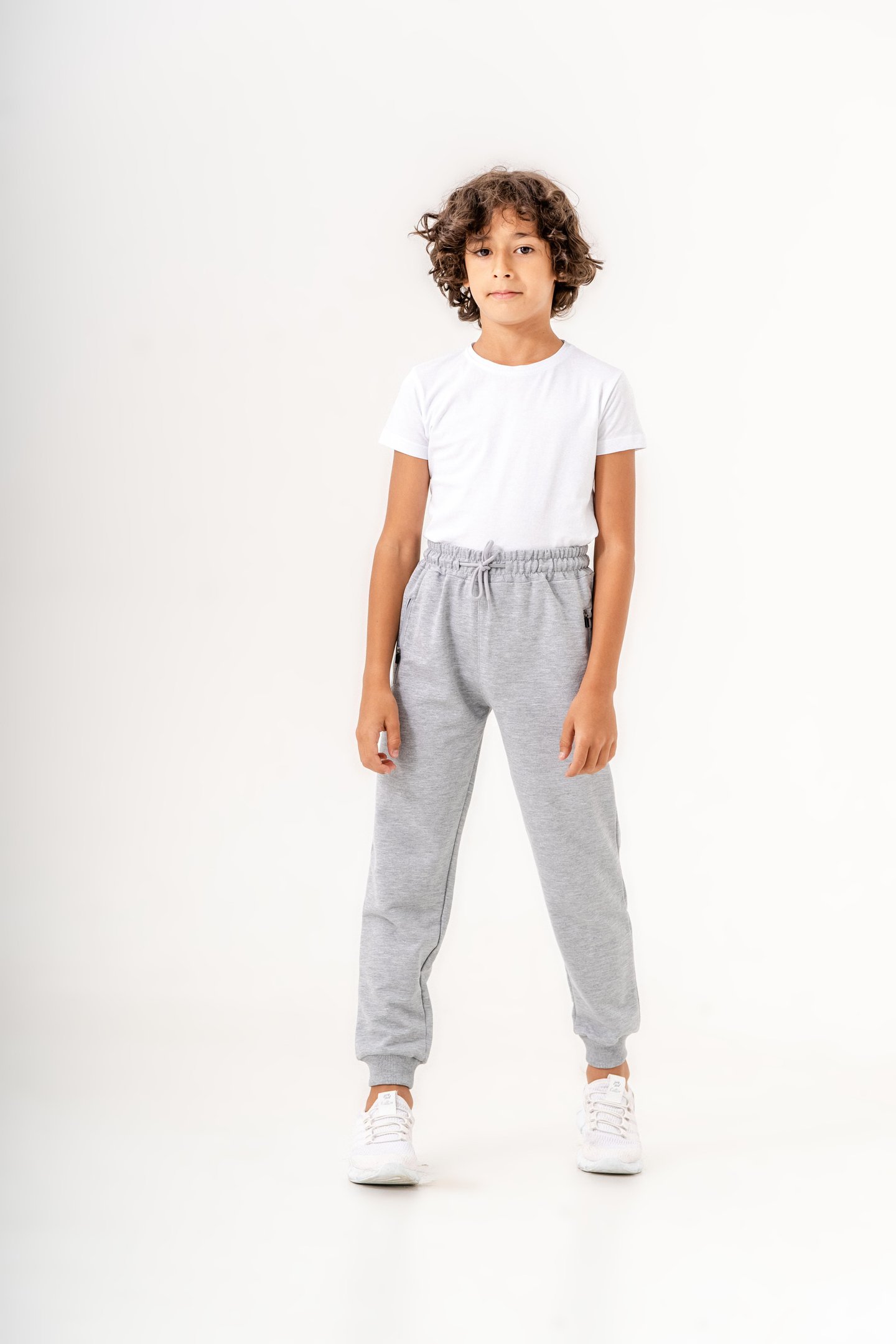 Fermuarlı Cep Basic Erkek Çocuk Eşofman Altı