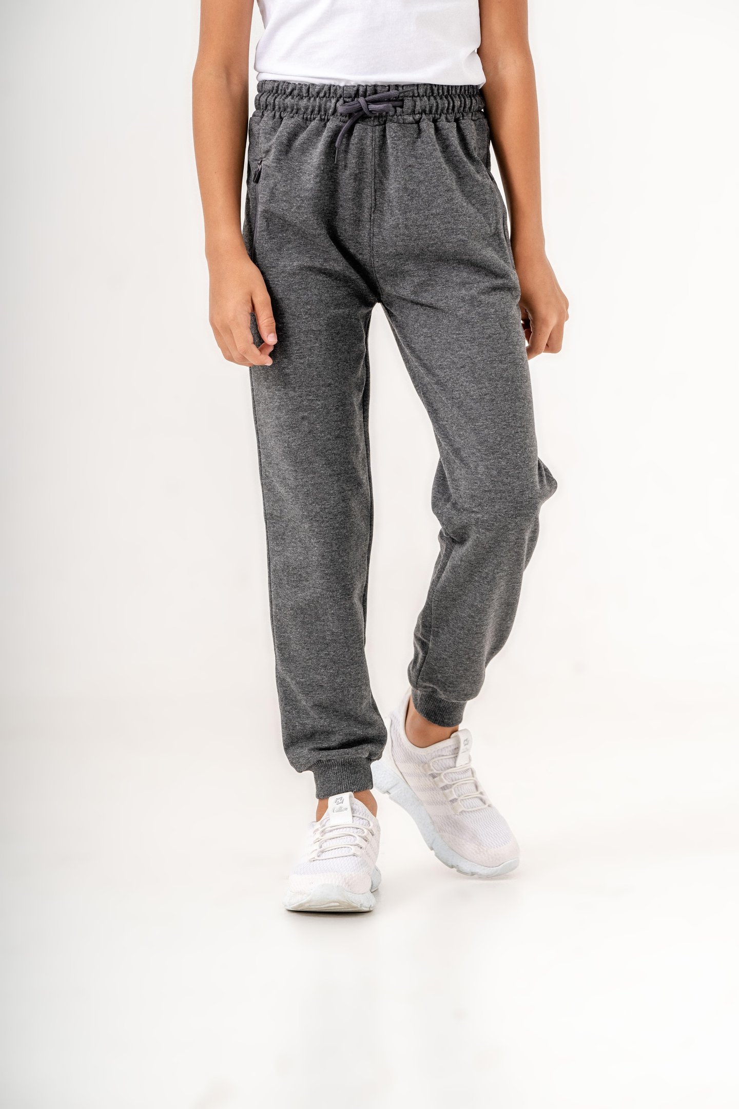 Fermuarlı Cep Basic Erkek Çocuk Eşofman Altı