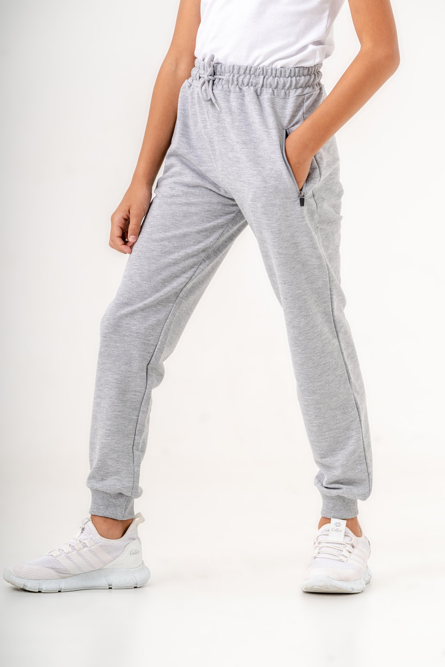 Fermuarlı Cep Basic Erkek Çocuk Eşofman Altı