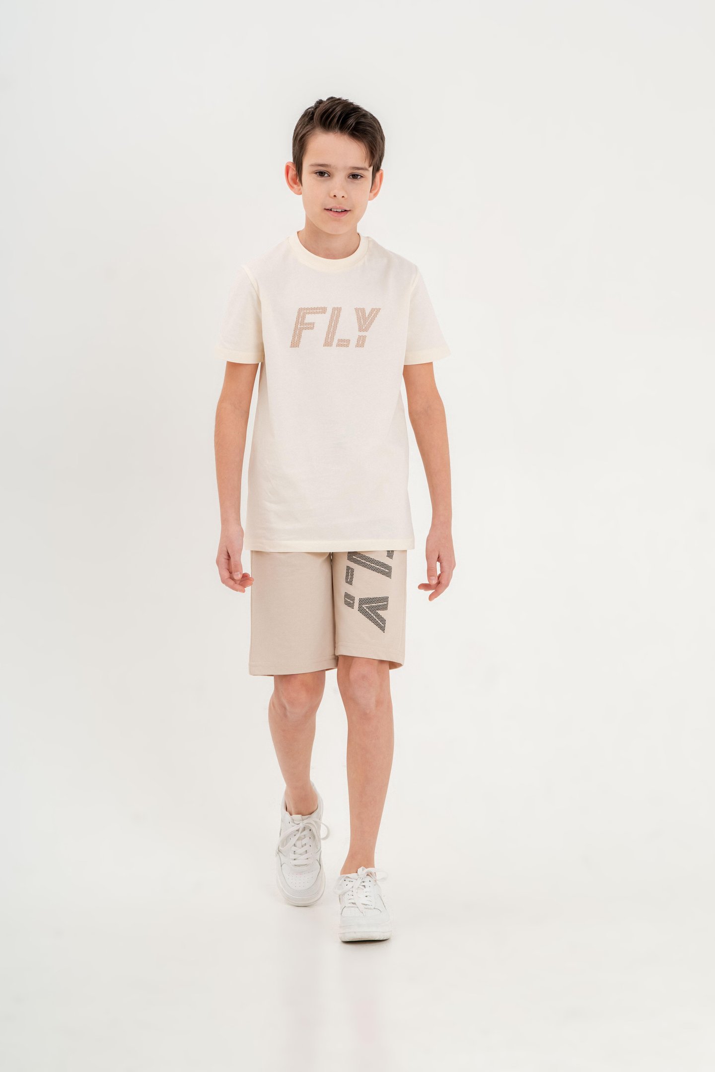 Fly Baskılı Erkek Çocuk Şort Tişört Takımı