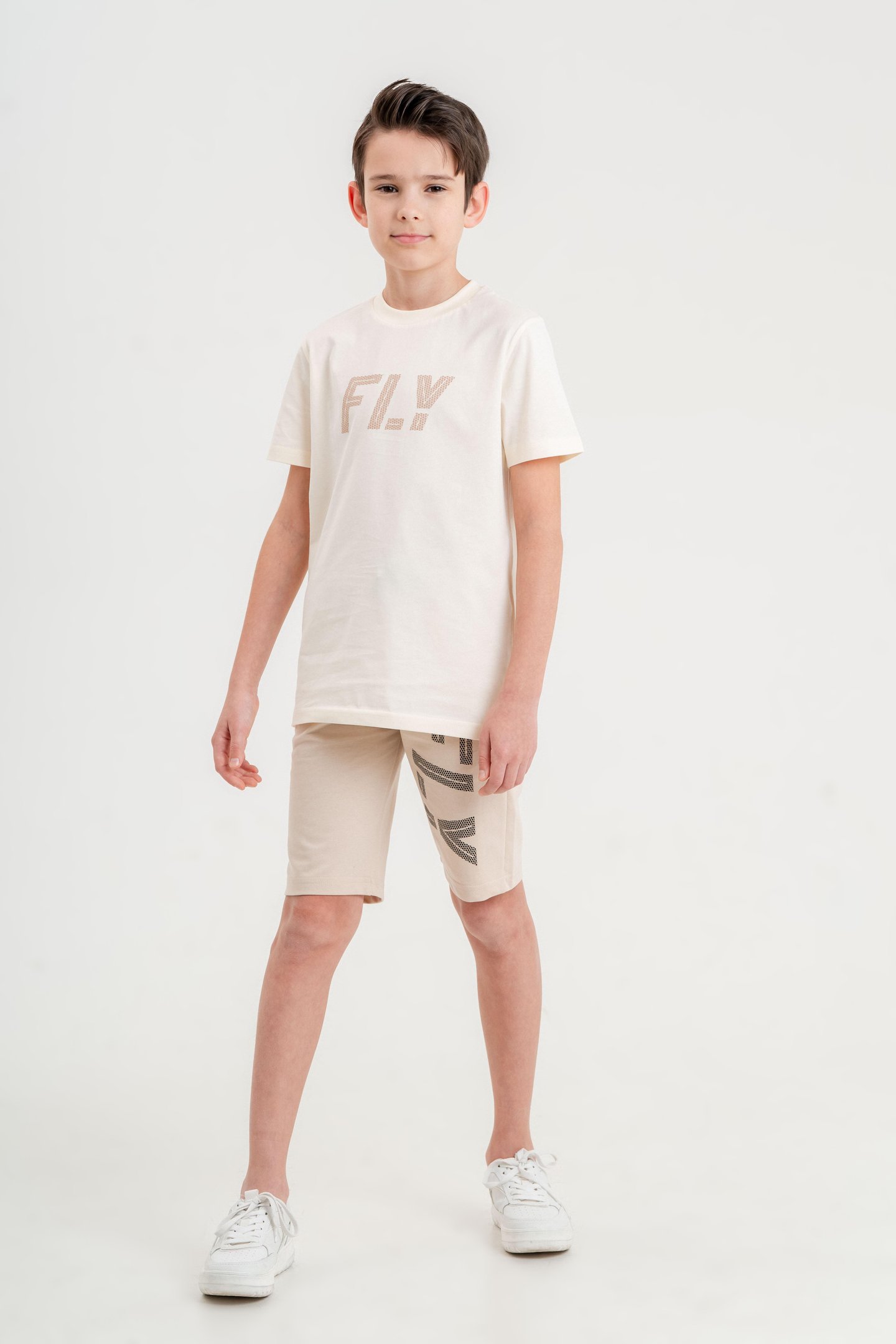 Fly Baskılı Erkek Çocuk Şort Tişört Takımı