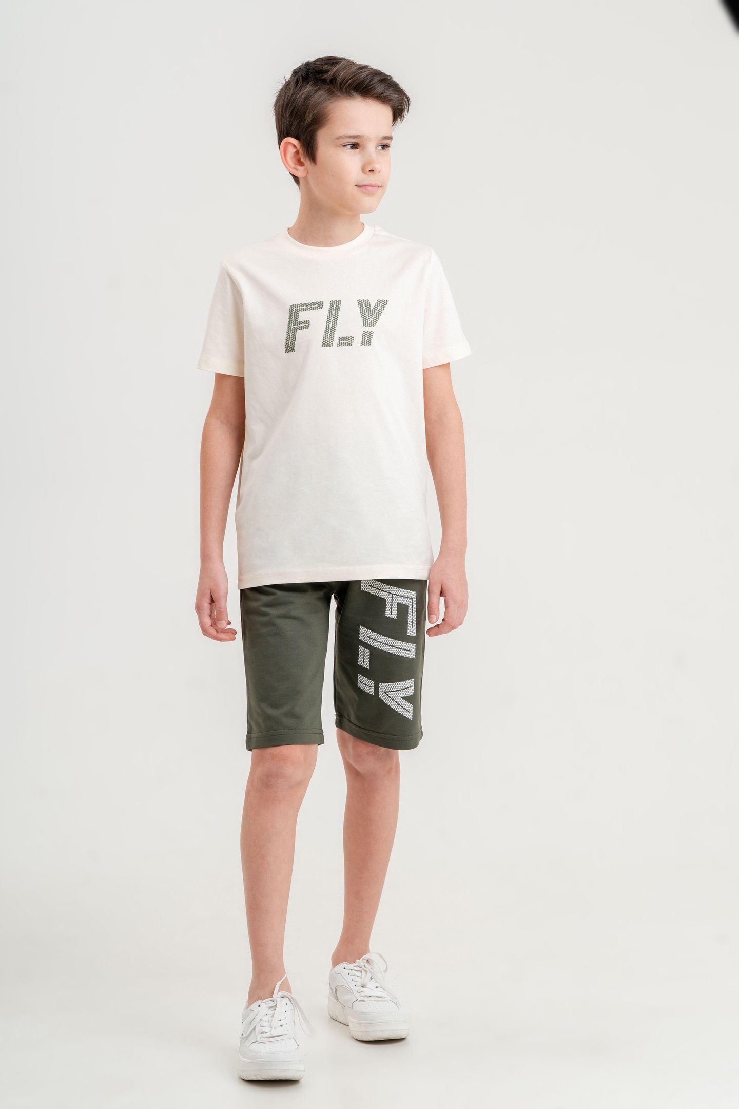 Fly Baskılı Erkek Çocuk Şort Tişört Takımı