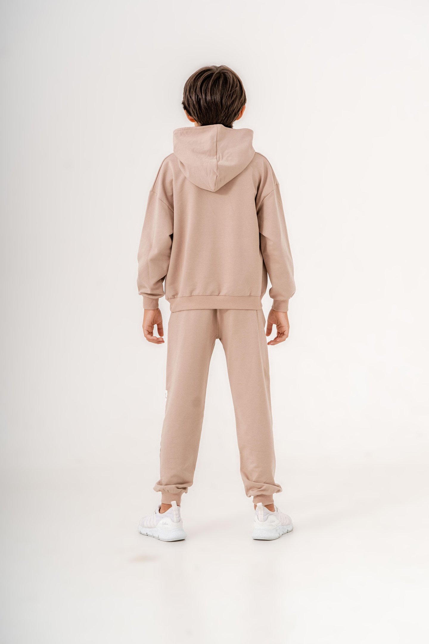 Free-42°3-Up Baskılı Bacak Baskı Detaylı Kapüşonlu Erkek Çocuk Alt Üst Eşofman Takımı