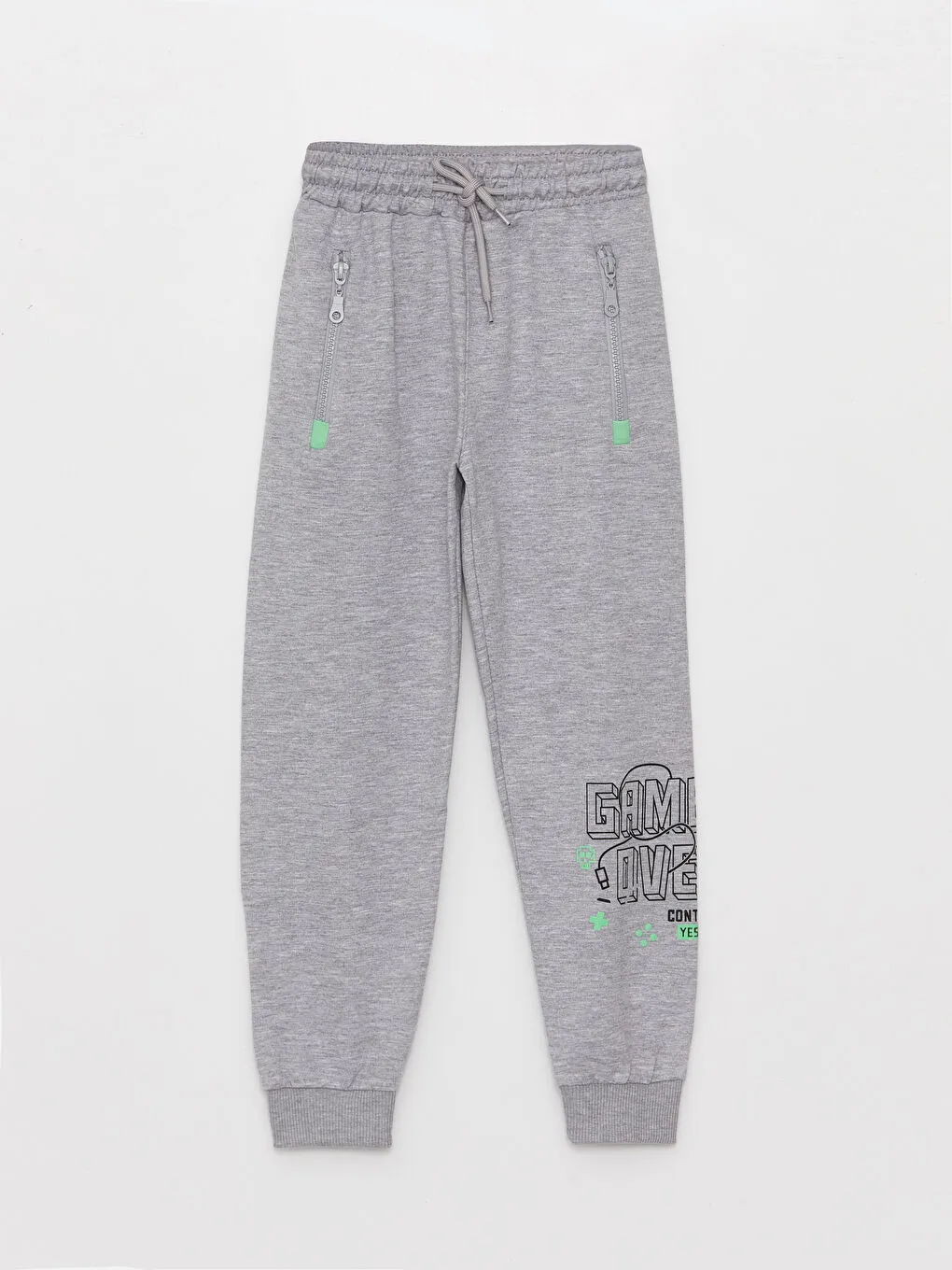 Game Over Baskılı Cebi Fermuarlı Erkek Çocuk Eşofman Altı