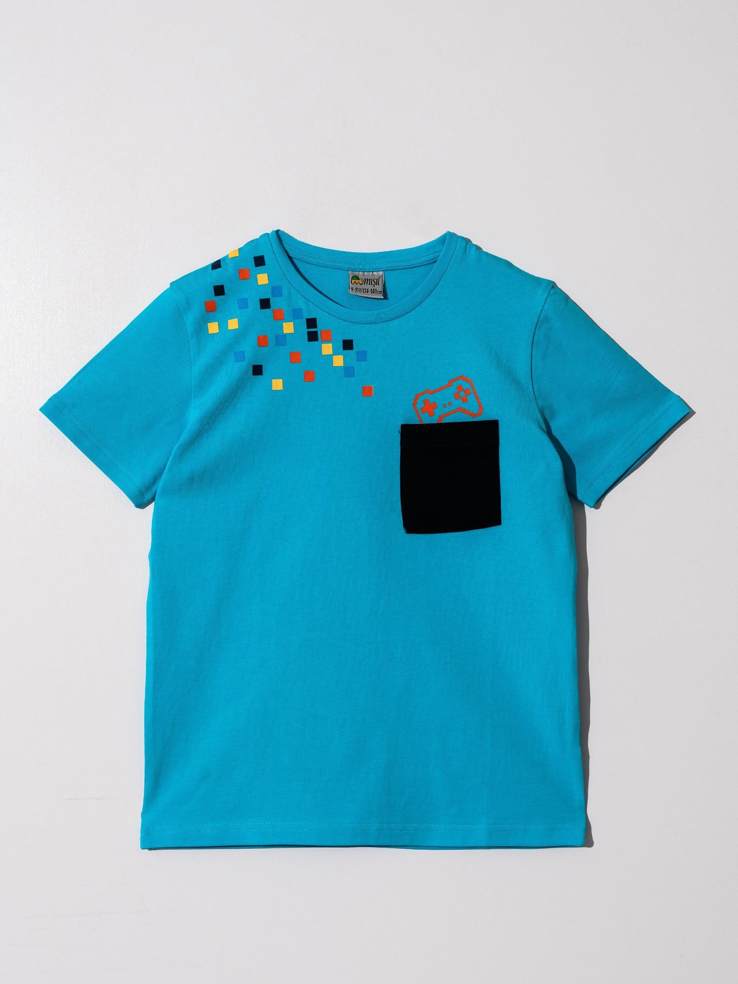 GAMEPAD Baskılı Mikro Cepli Erkek Çocuk Tişört T-shirt