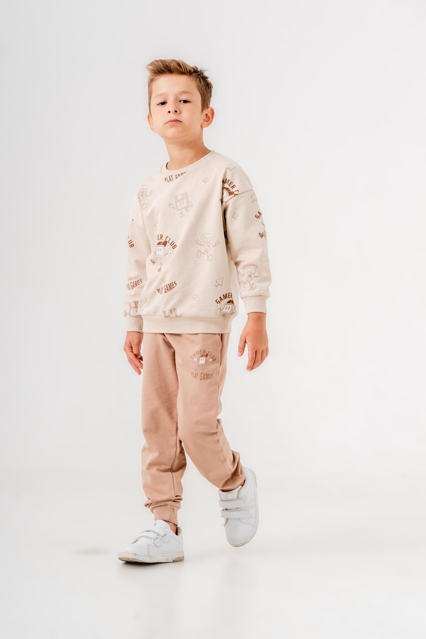 Gamer Baskılı Erkek Çocuk Eşofman Takımı