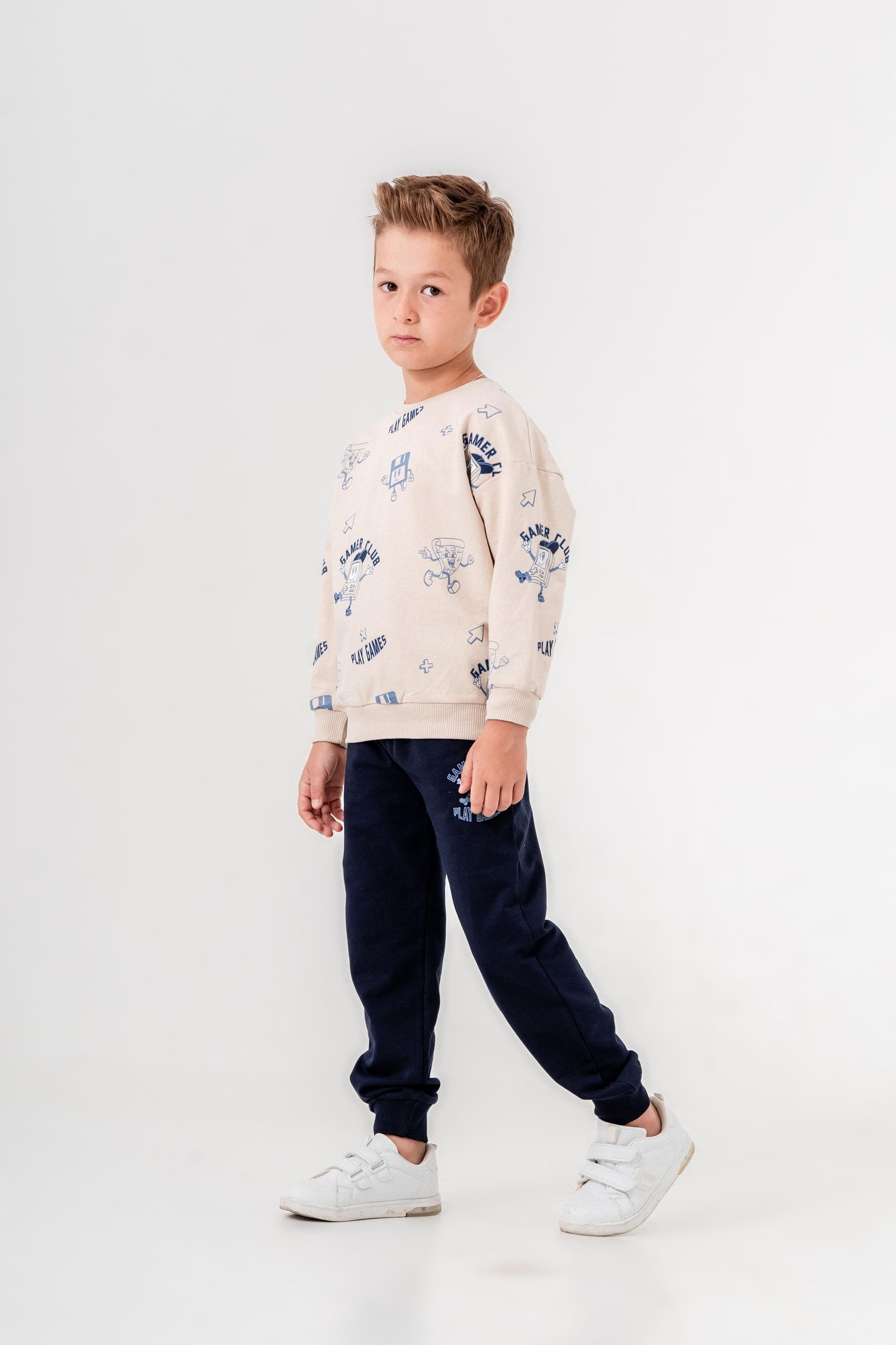 Gamer Baskılı Erkek Çocuk Eşofman Takımı