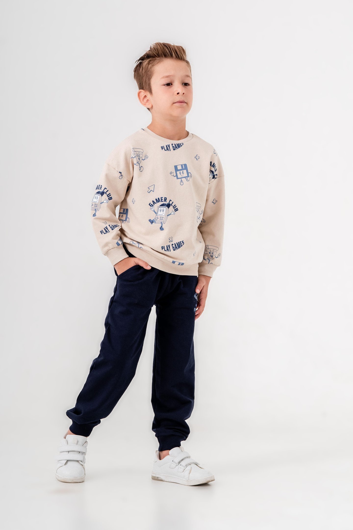 Gamer Baskılı Erkek Çocuk Eşofman Takımı