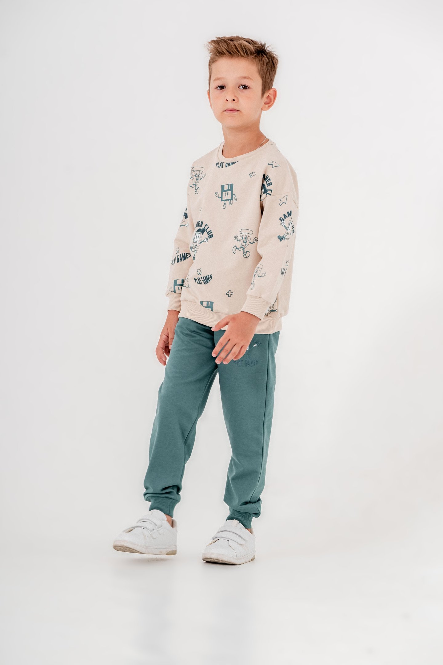 Gamer Baskılı Erkek Çocuk Eşofman Takımı