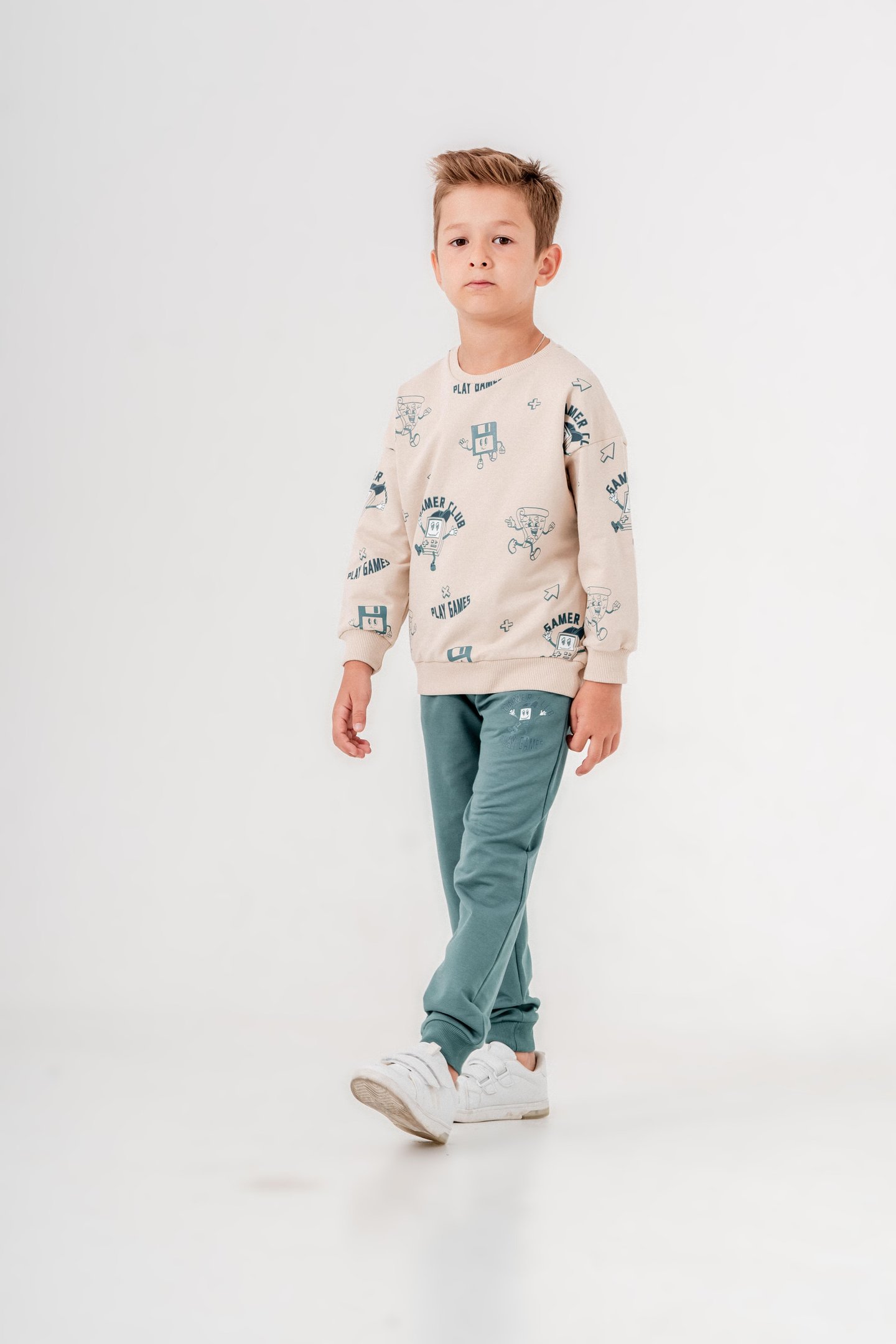 Gamer Baskılı Erkek Çocuk Eşofman Takımı