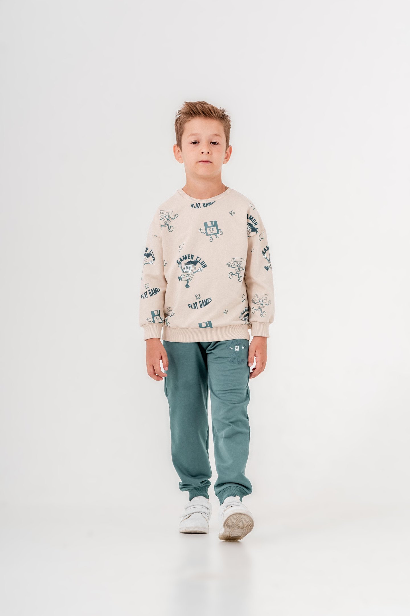 Gamer Baskılı Erkek Çocuk Eşofman Takımı