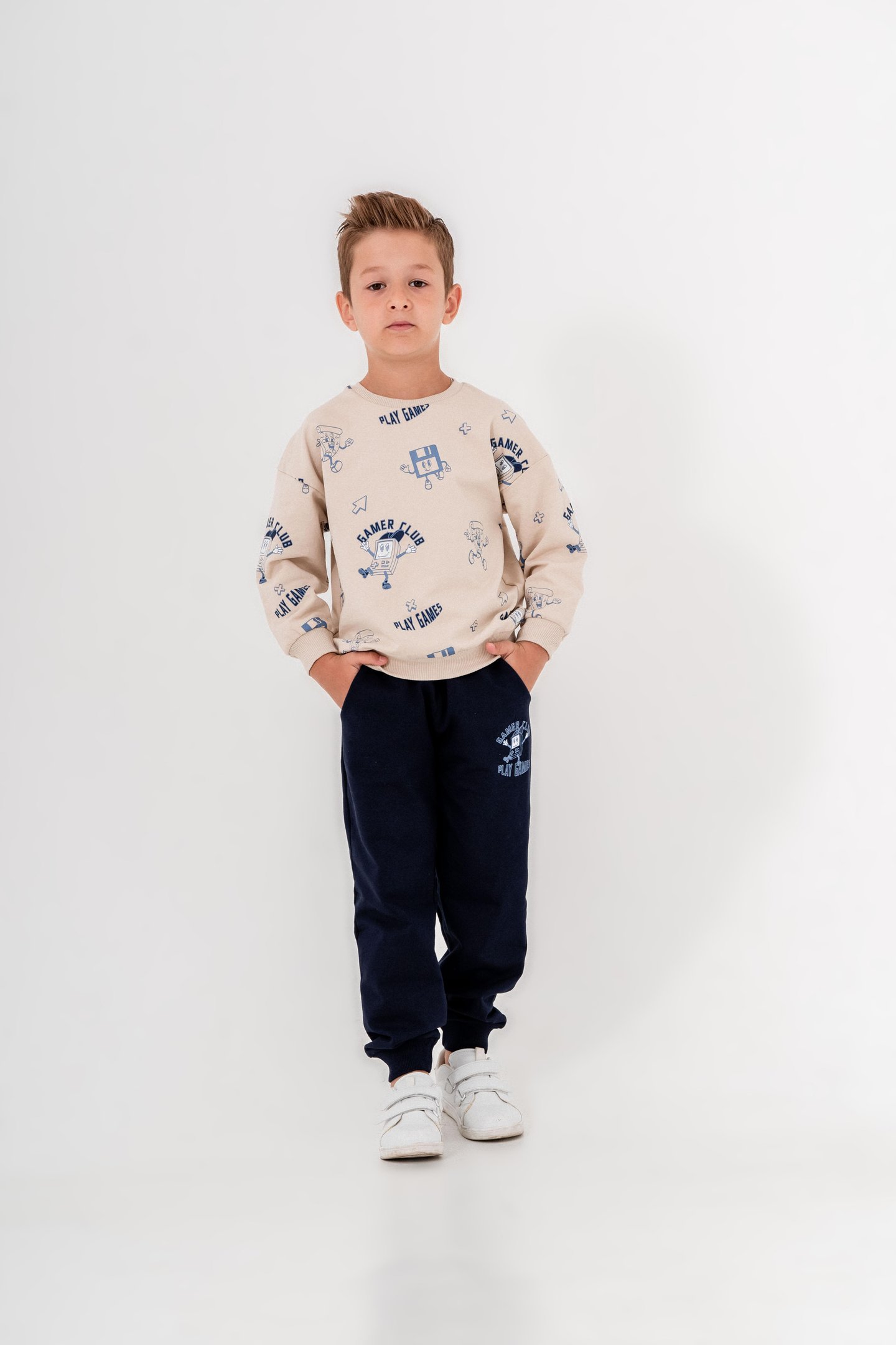 Gamer Baskılı Erkek Çocuk Eşofman Takımı