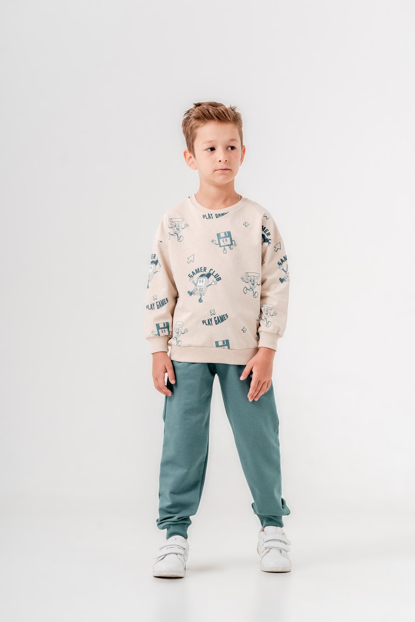 Gamer Baskılı Erkek Çocuk Eşofman Takımı