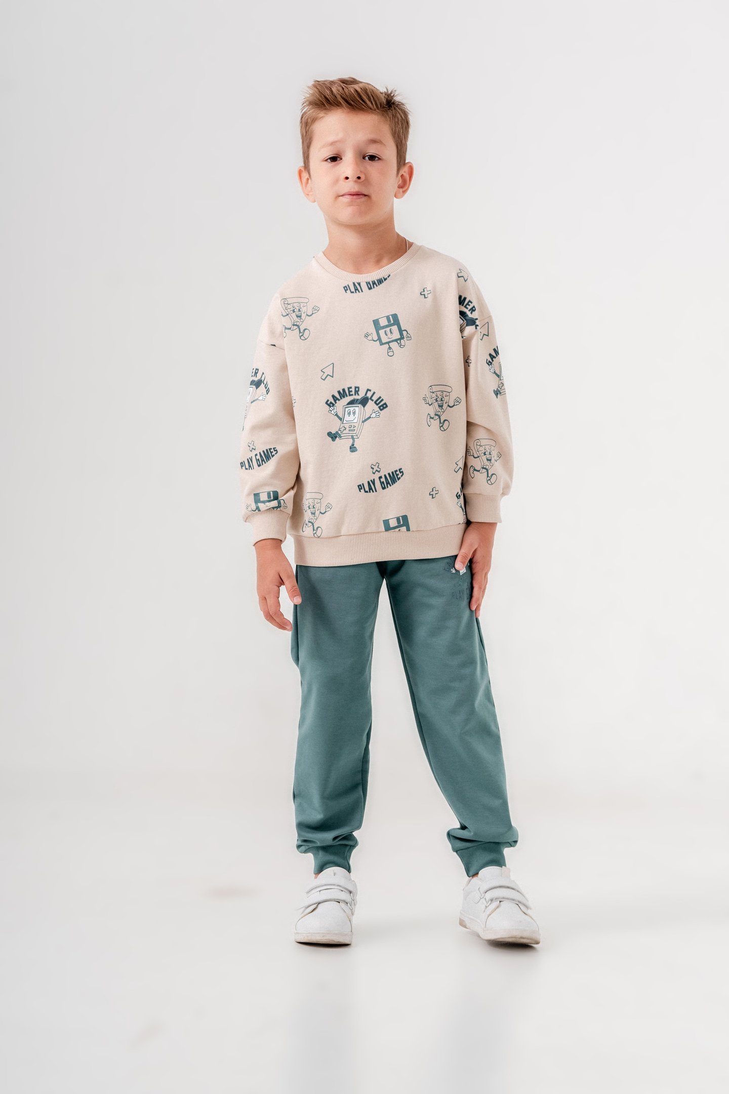 Gamer Baskılı Erkek Çocuk Eşofman Takımı