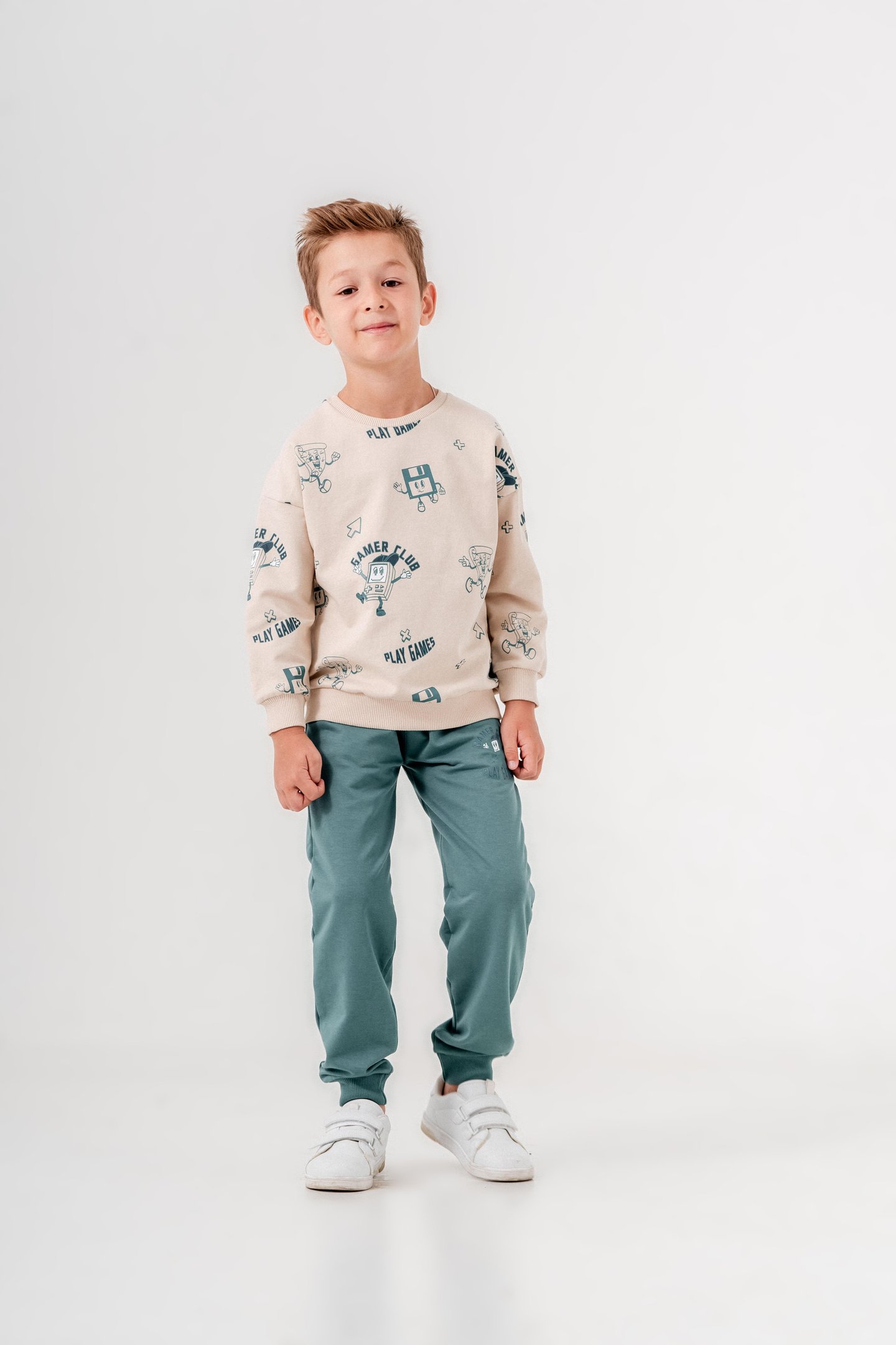 Gamer Baskılı Erkek Çocuk Eşofman Takımı