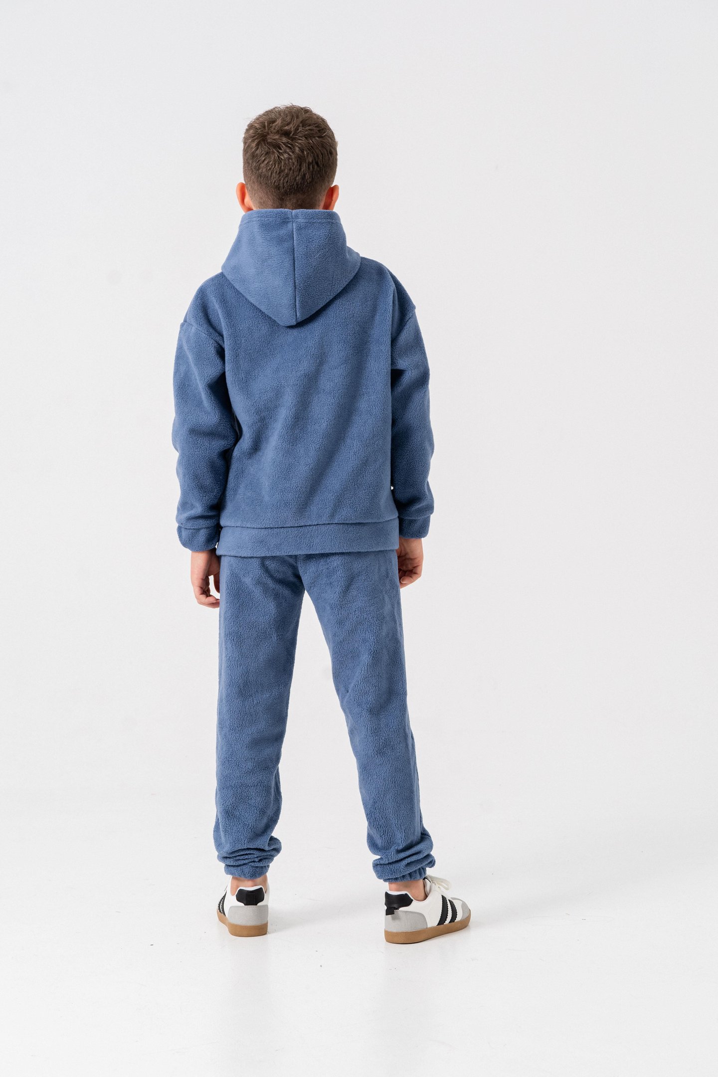 Generation Casual Brand Yazılı Şerit Baskılı Polar Erkek Çocuk Alt-Üst Eşofman Takımı