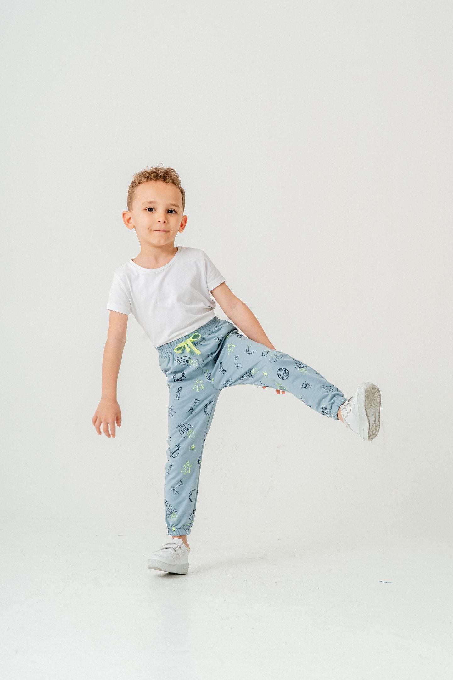 Gezegen Baskılı Erkek Çocuk Eşofman Altı