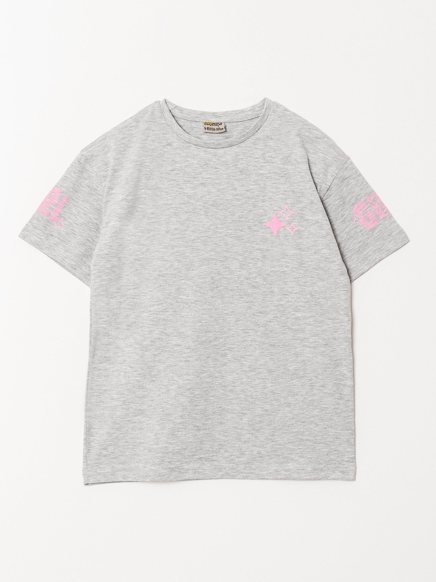 GIRL Baskılı Kız Çocuk Tişört T-shirt