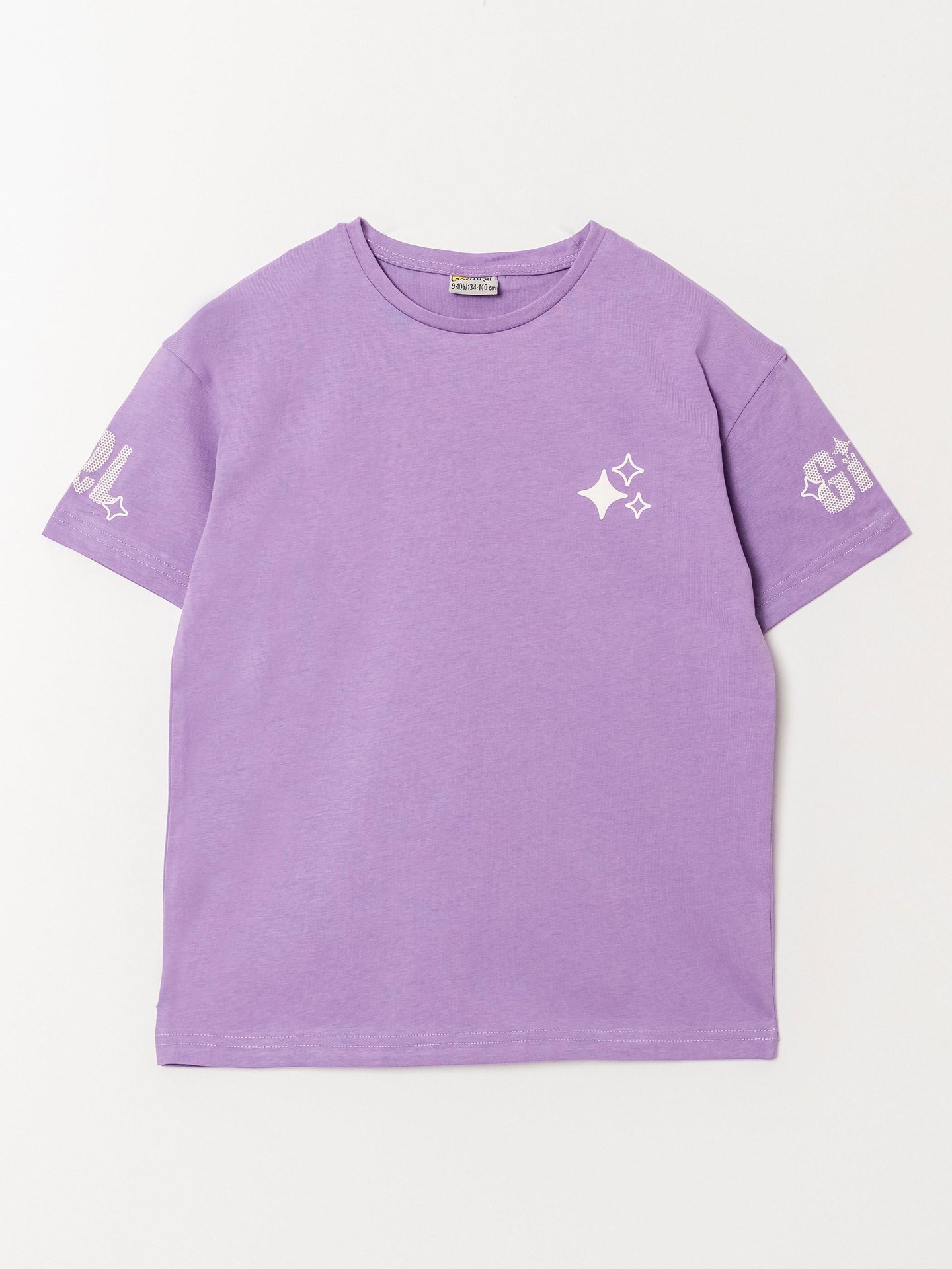 GIRL Baskılı Kız Çocuk Tişört T-shirt