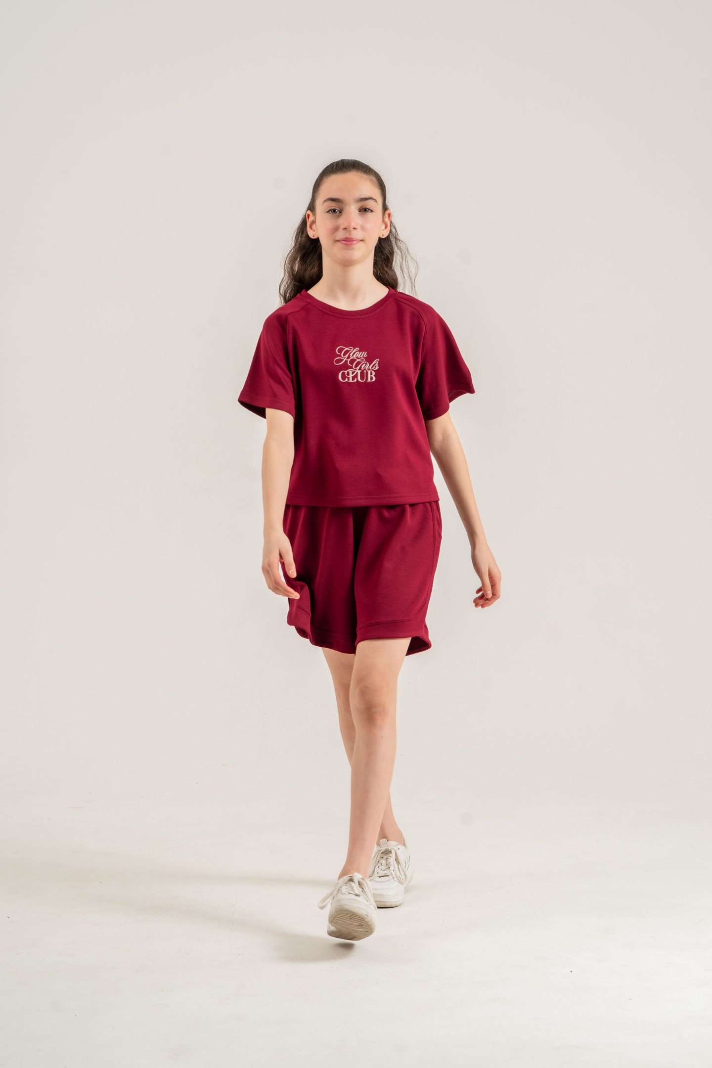 Glow Girls Club Nakışlı Yumaşak Dokulu-Comfort Kumaş Kız Çocuk Alt Üst Eşofman Takımı