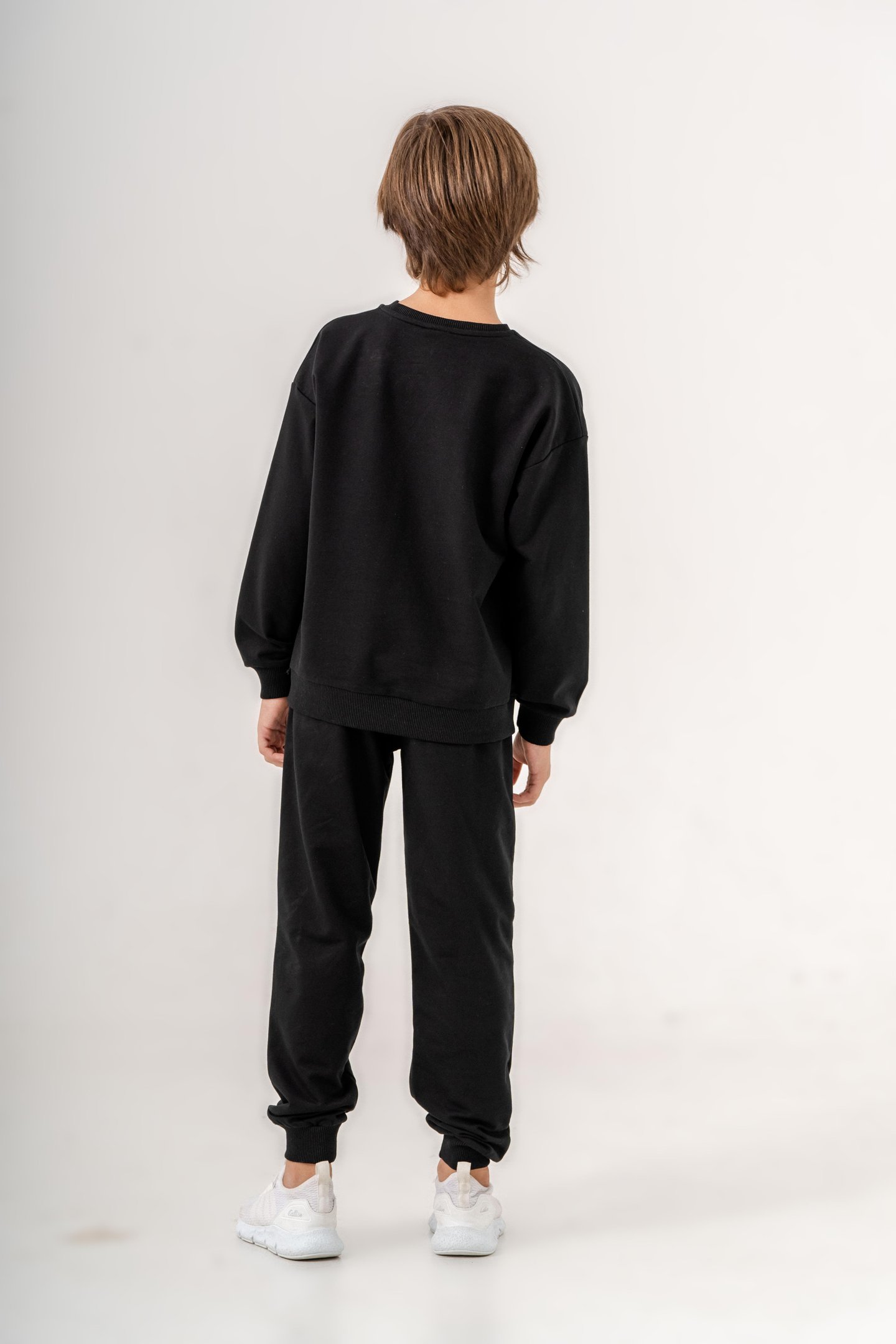 Göğüs Yazı Baskılı Bacak Baskı Detaylı Erkek Çocuk Alt Üst Eşofman Takımı