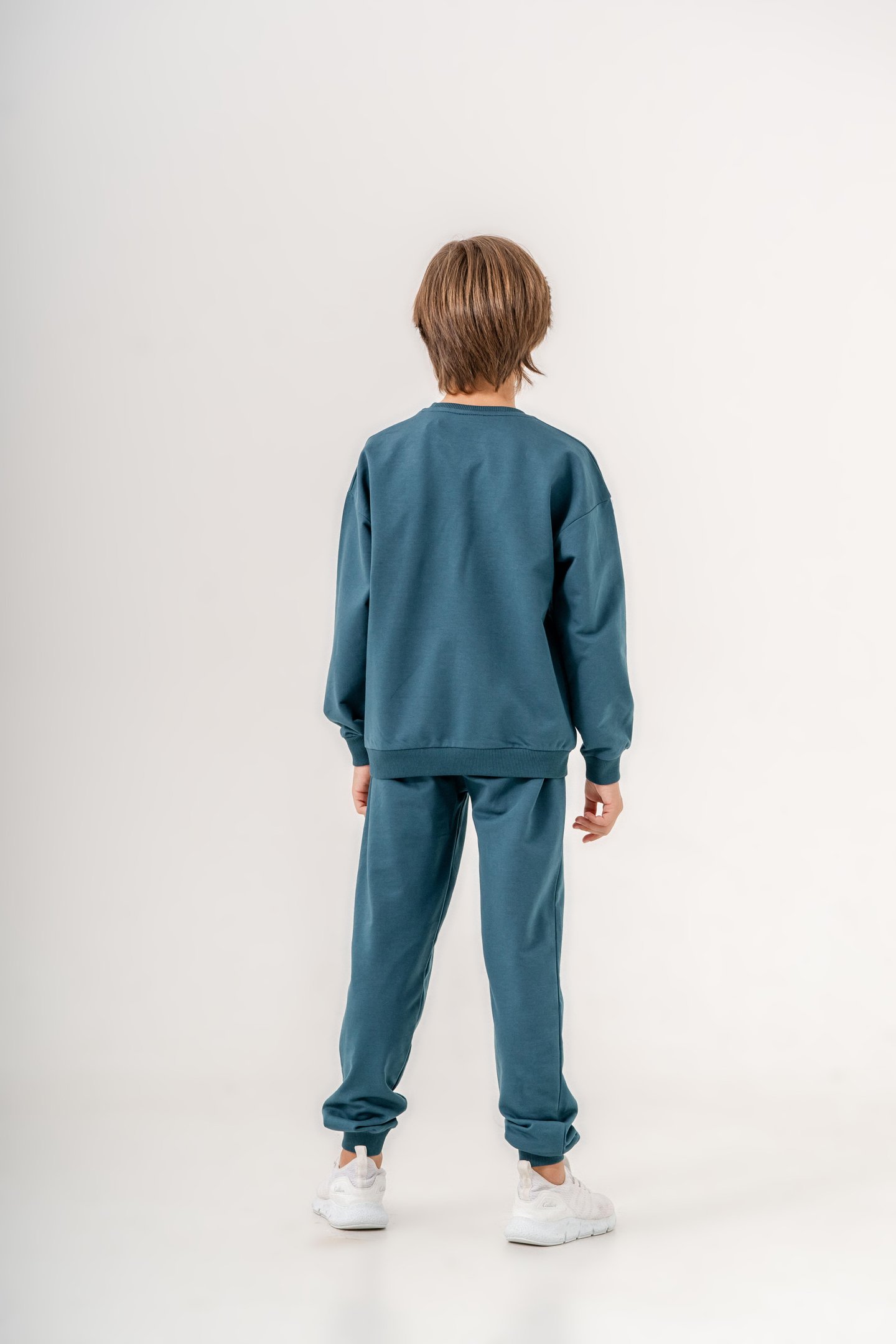 Göğüs Yazı Baskılı Bacak Baskı Detaylı Erkek Çocuk Alt Üst Eşofman Takımı