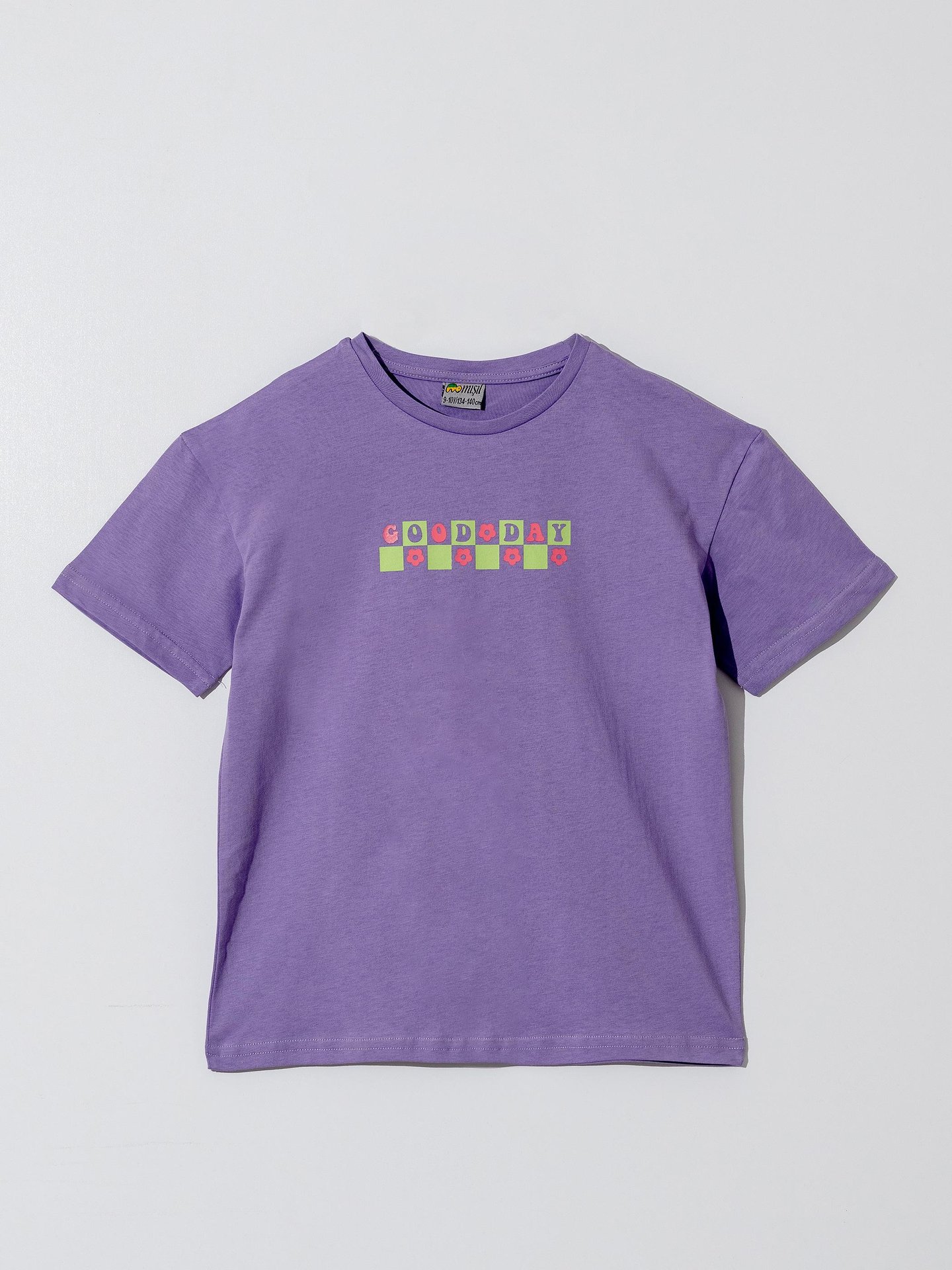 GOOD DAY Çiçek Baskılı Kız Çocuk T-shirt Tişört