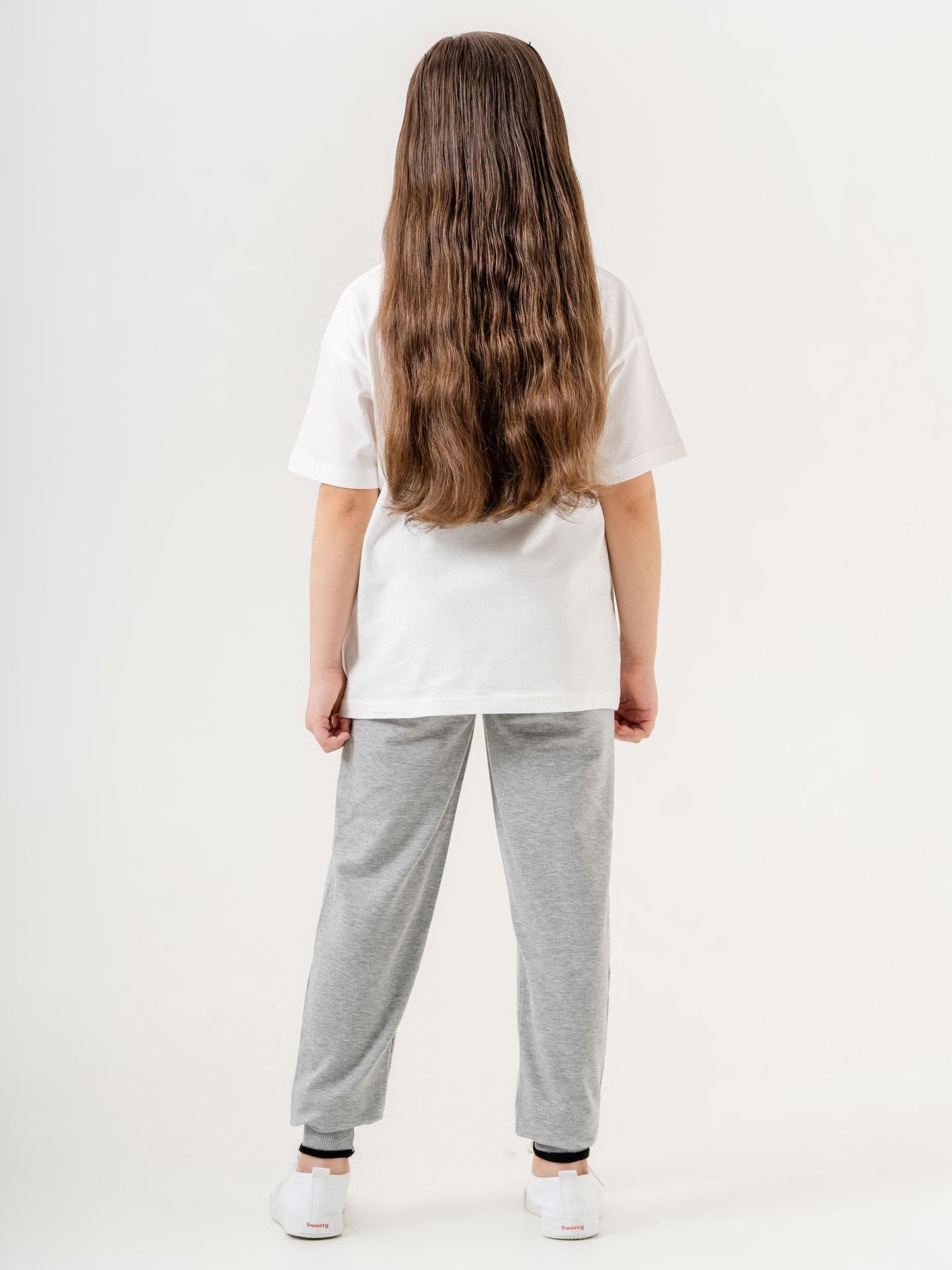 Hey You Dont Give Up Okay? Baskılı Kız Çocuk Eşofman Tişört Takımı