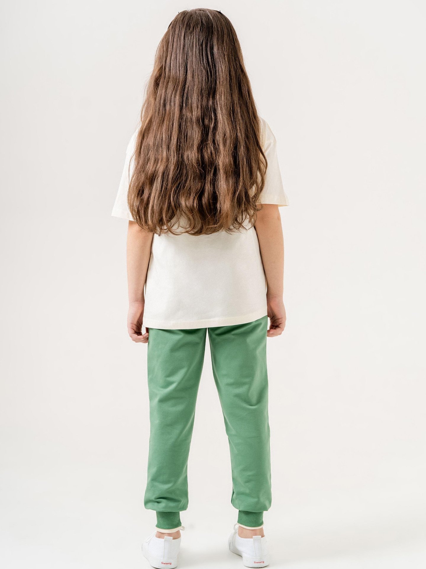 Hey You Dont Give Up Okay? Baskılı Kız Çocuk Eşofman Tişört Takımı