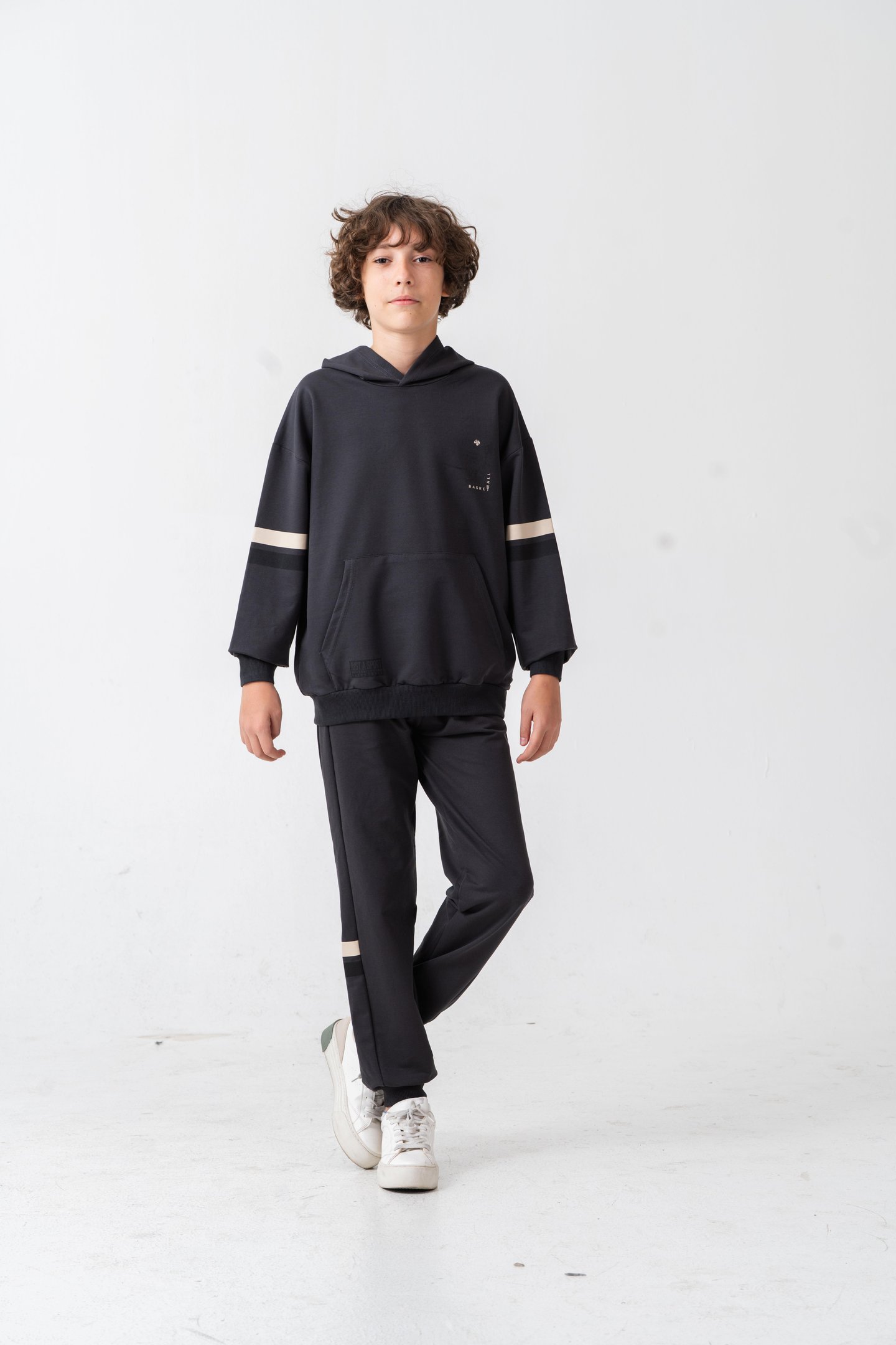 Just Sport Basketball University Team Baskılı Erkek Çocuk Alt Üst Eşofman Takımı