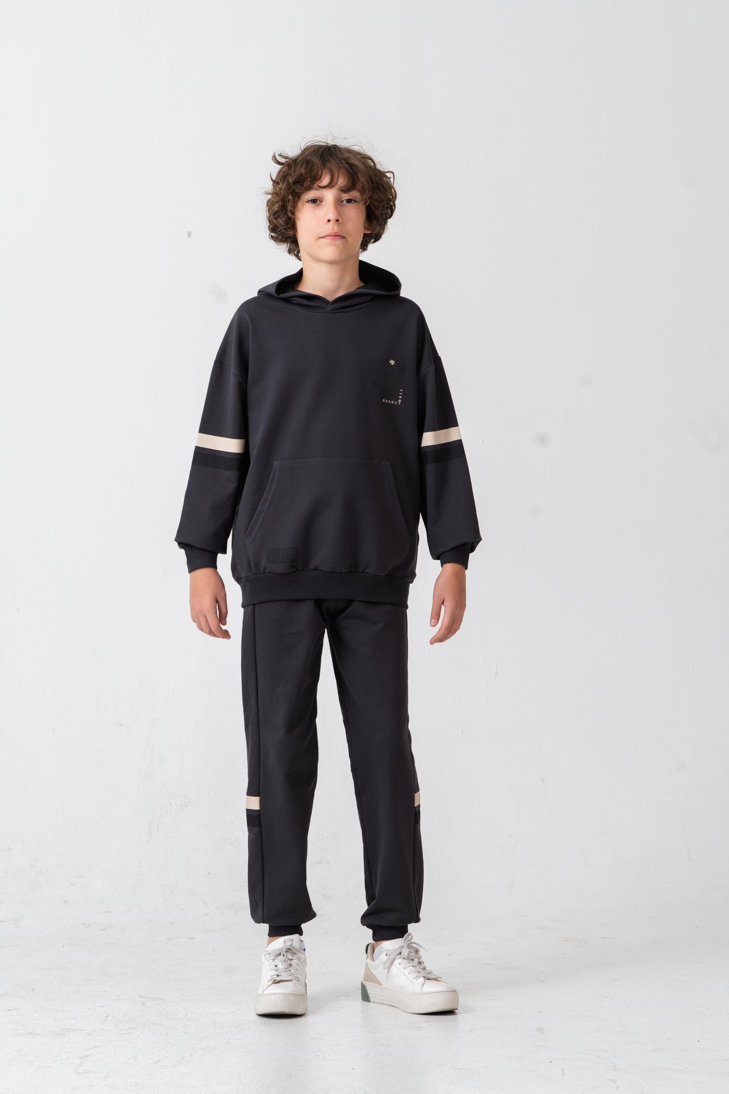 Just Sport Basketball University Team Baskılı Erkek Çocuk Alt Üst Eşofman Takımı