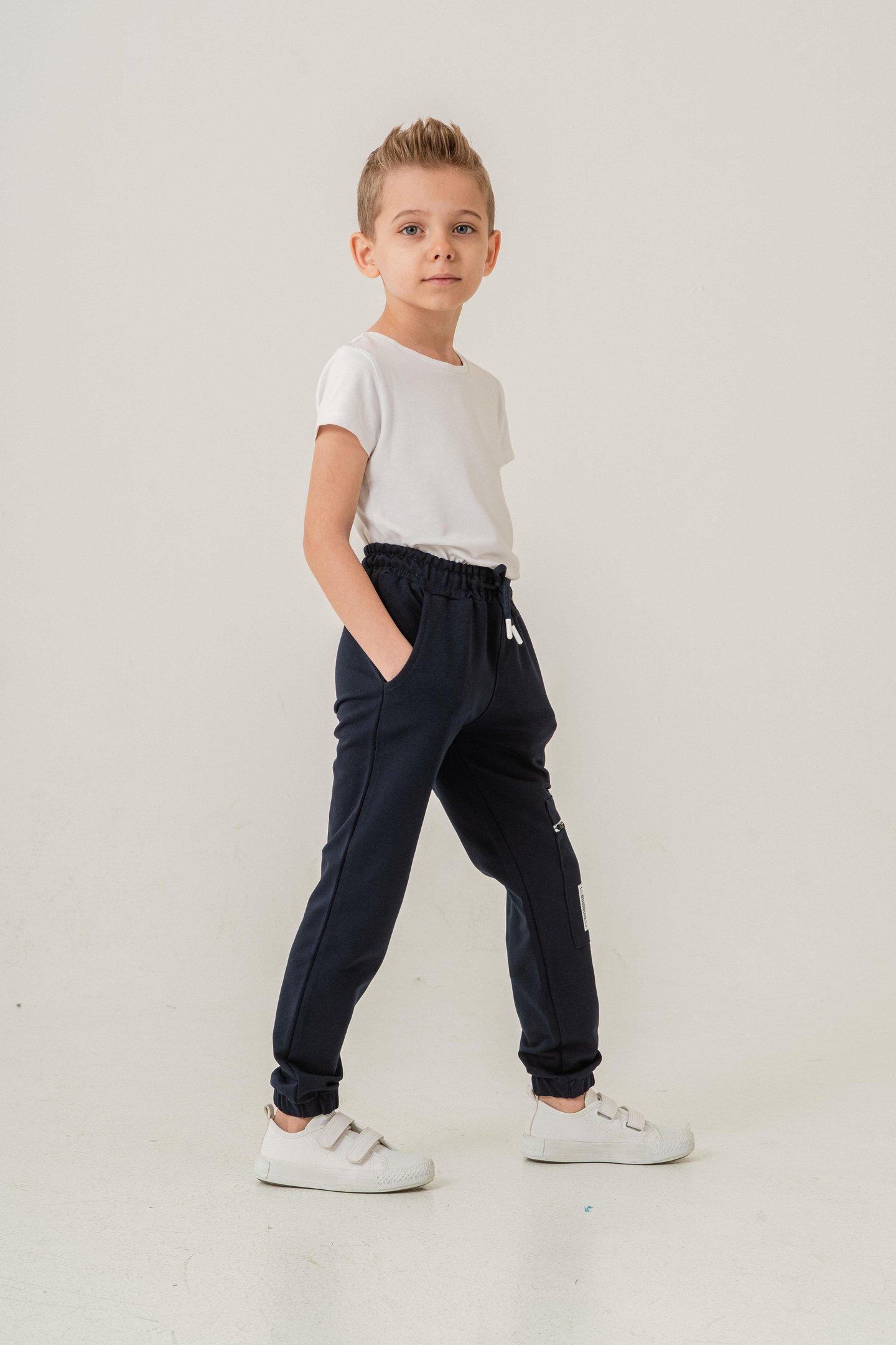 Kargo Cepli Cep Kapagı International Traveller Baskılı Erkek Çocuk Eşofman Altı