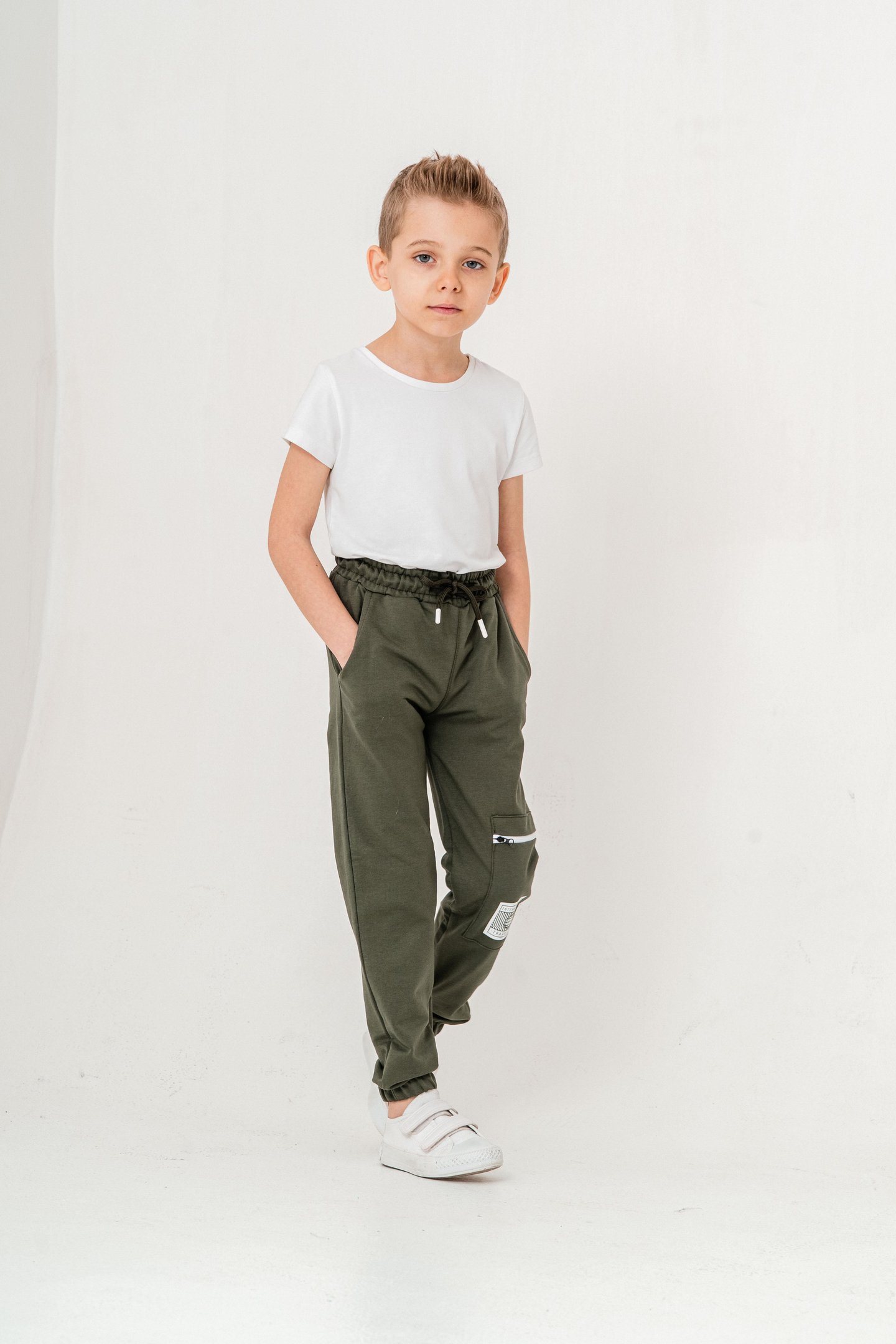 Kargo Cepli Cep Kapagı International Traveller Baskılı Erkek Çocuk Eşofman Altı