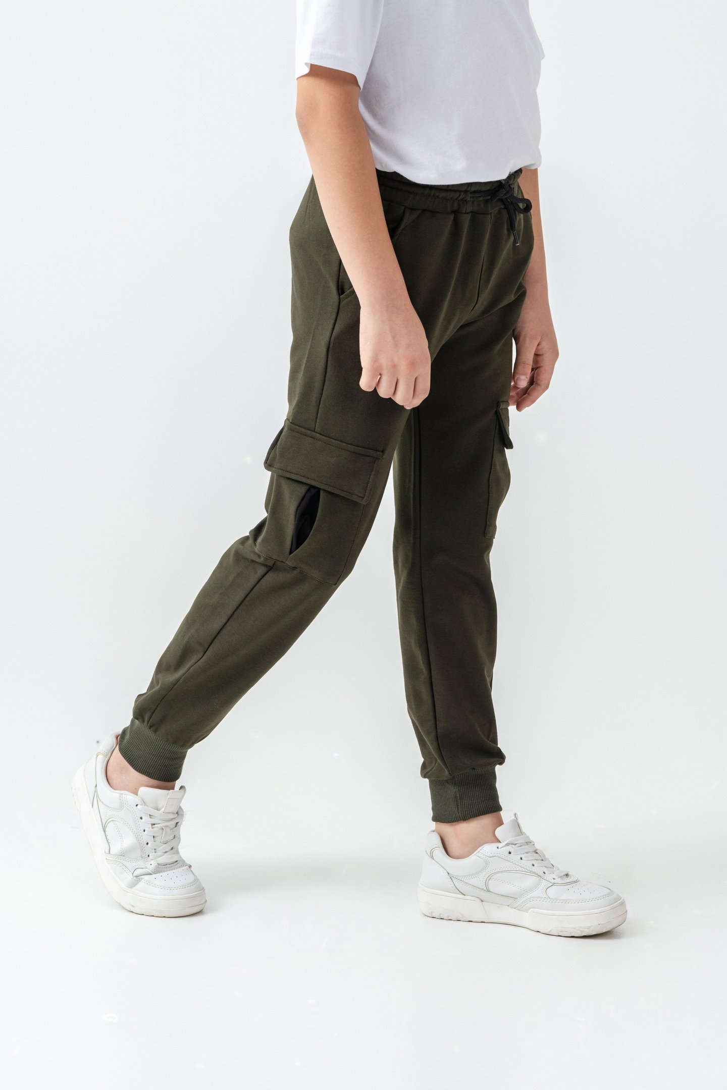 Kargo Cepli Cep Kapağı Level Up Baskılı Erkek Çocuk Eşofman Altı