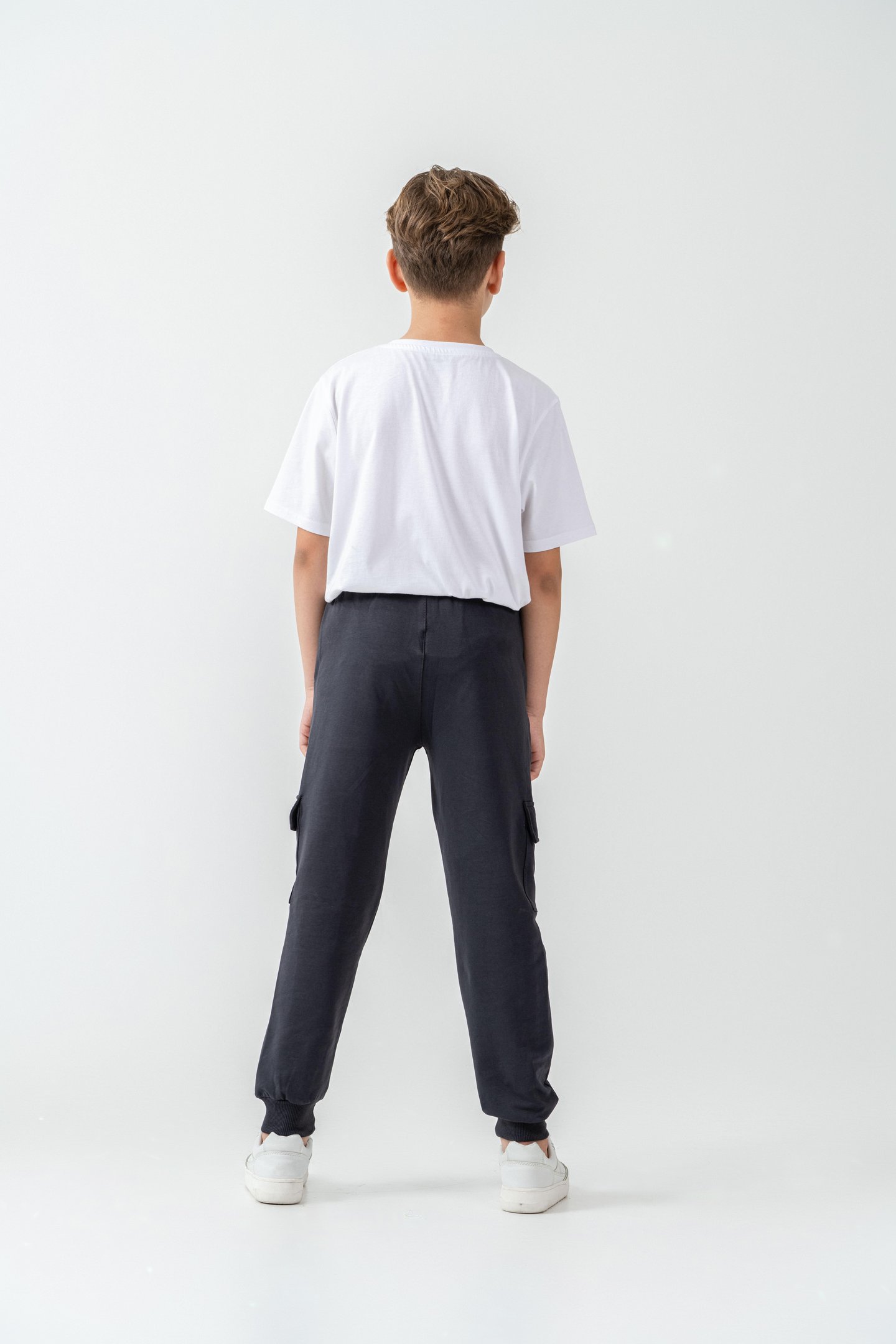 Kargo Cepli Cep Kapağı Level Up Baskılı Erkek Çocuk Eşofman Altı