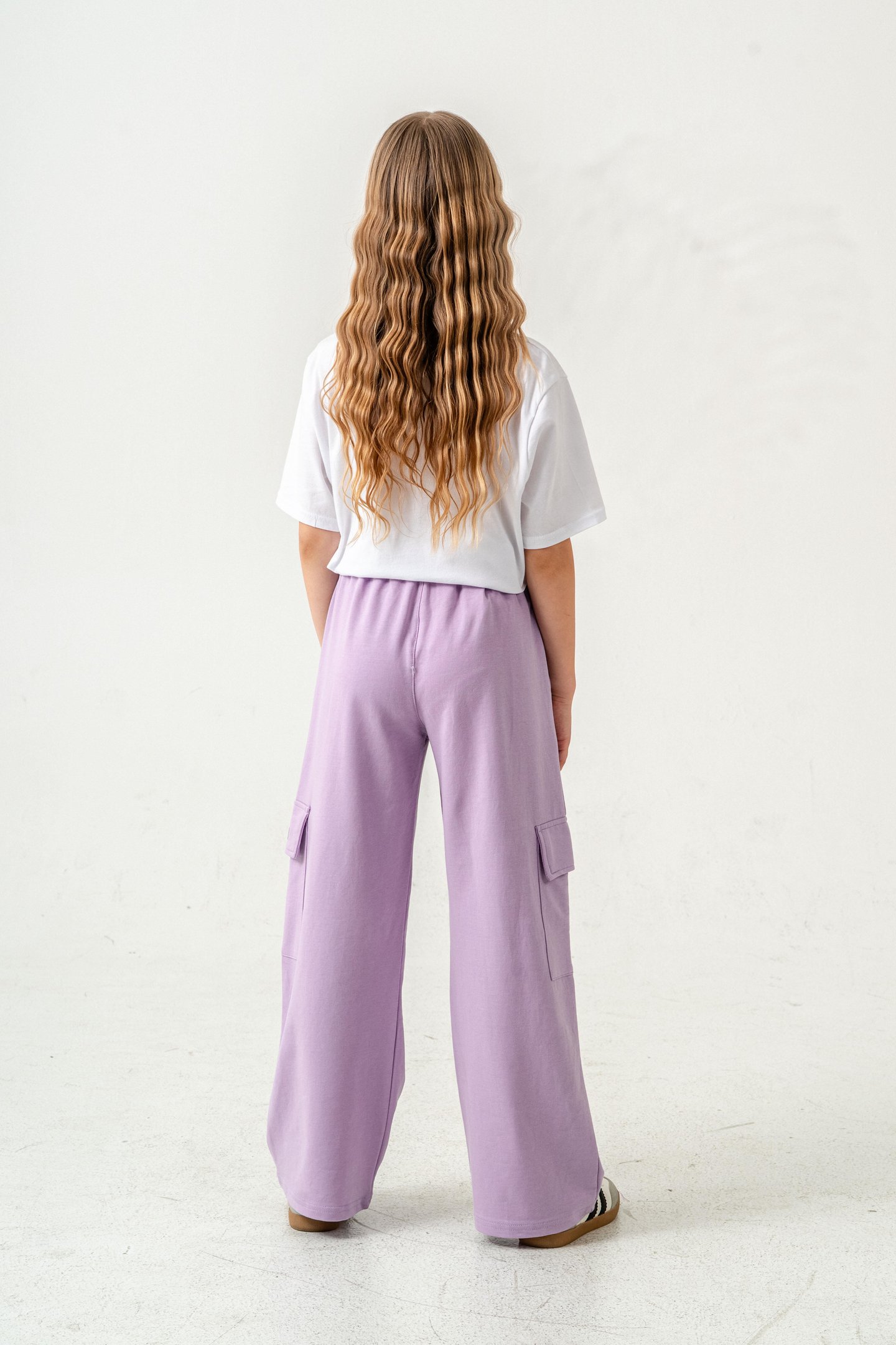 Kargo Cepli Paçalar Rivetli Cep Kapagı Inspiration Baskılı Kız Çocuk Eşofman Altı