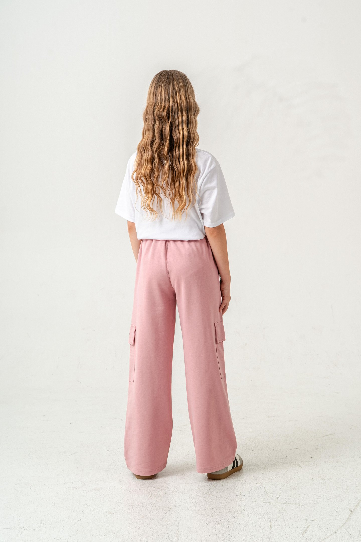 Kargo Cepli Paçalar Rivetli Cep Kapagı Inspiration Baskılı Kız Çocuk Eşofman Altı